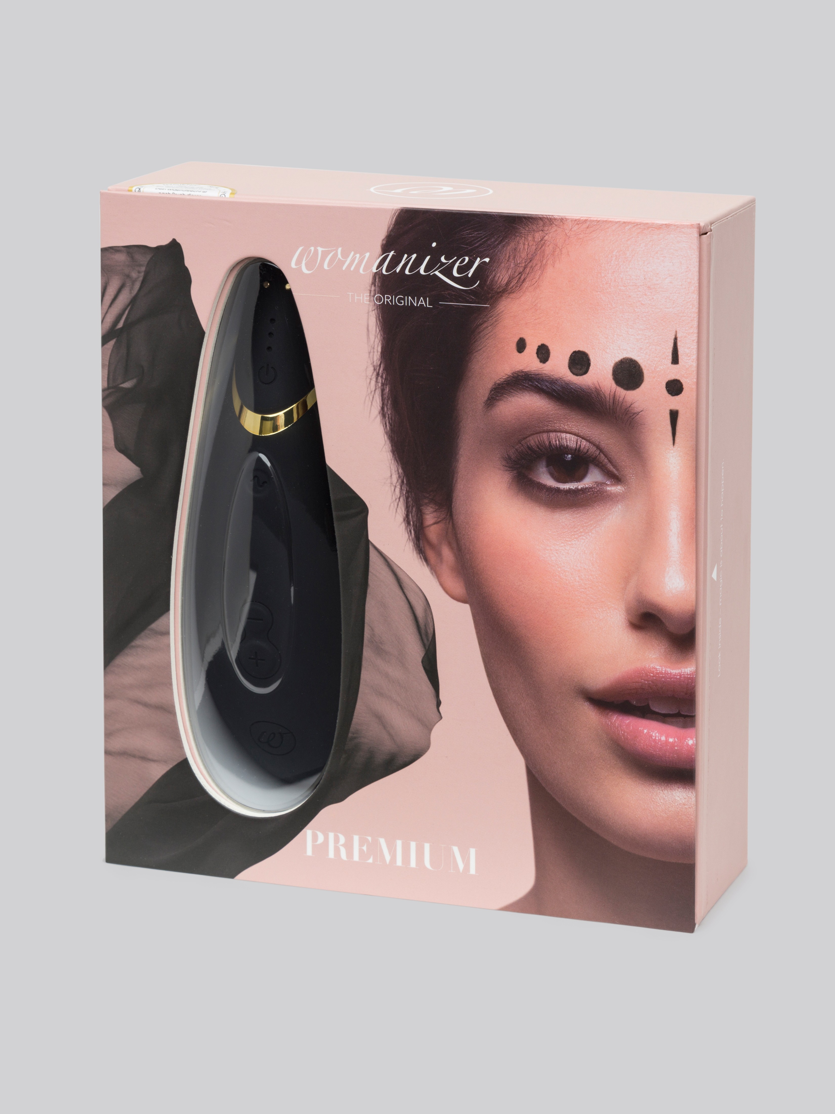 Womanizer Premium Rechargeable Smart Silence Clitoral Suction Stimulator, Black, hi-res