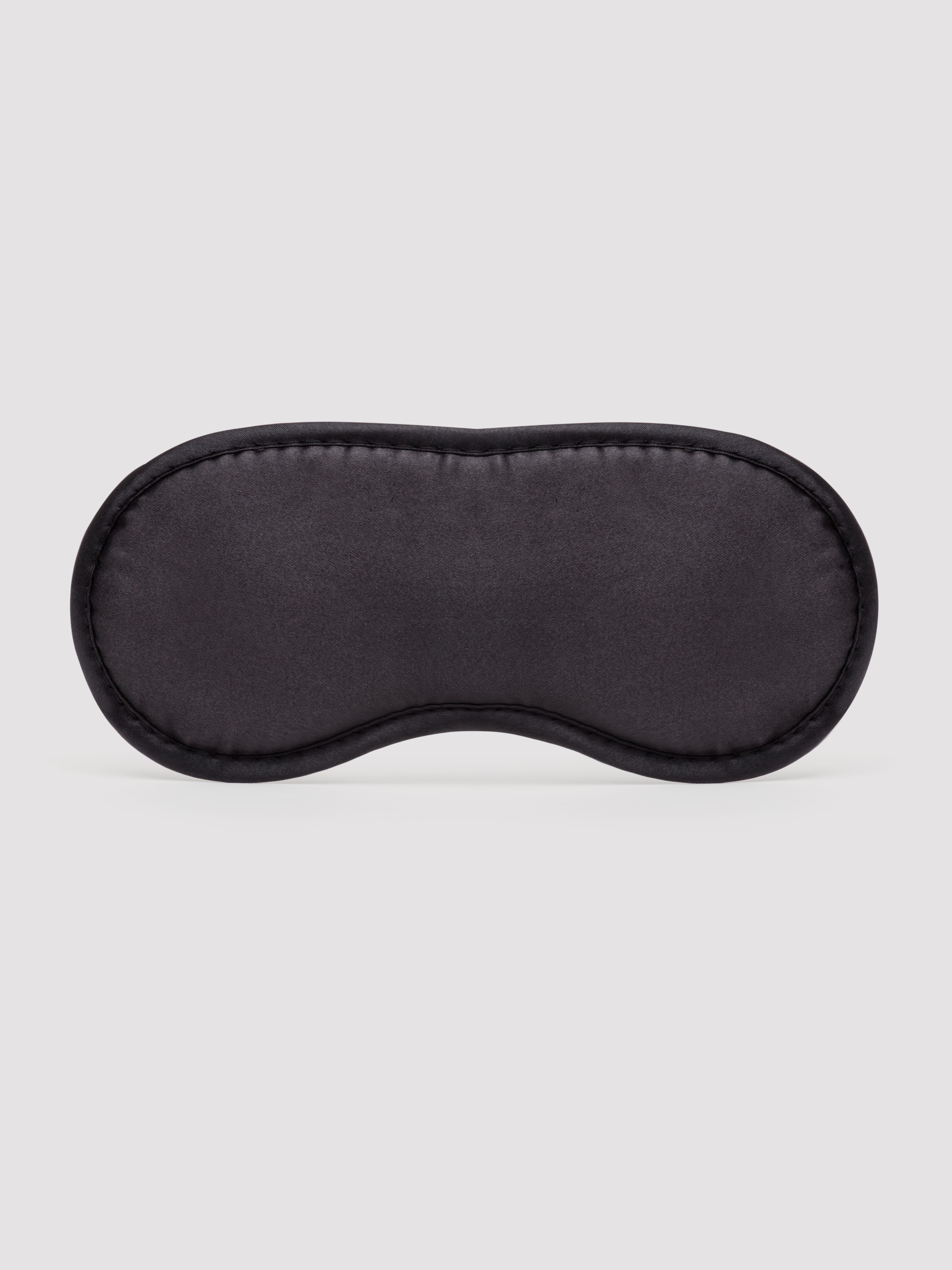 Satin Blindfold, Black, hi-res