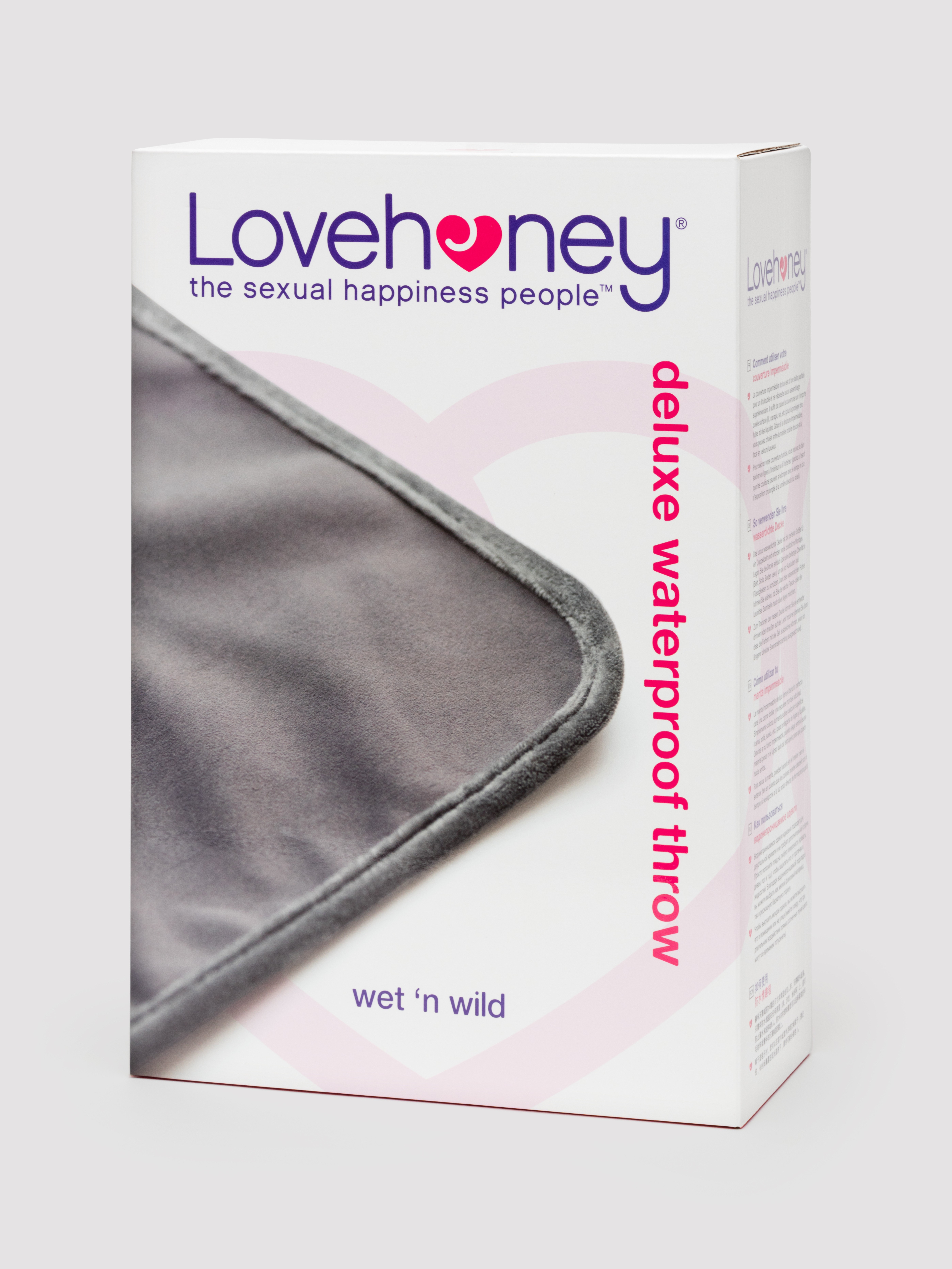 Lovehoney Luxury Waterproof Throw, Grey, hi-res