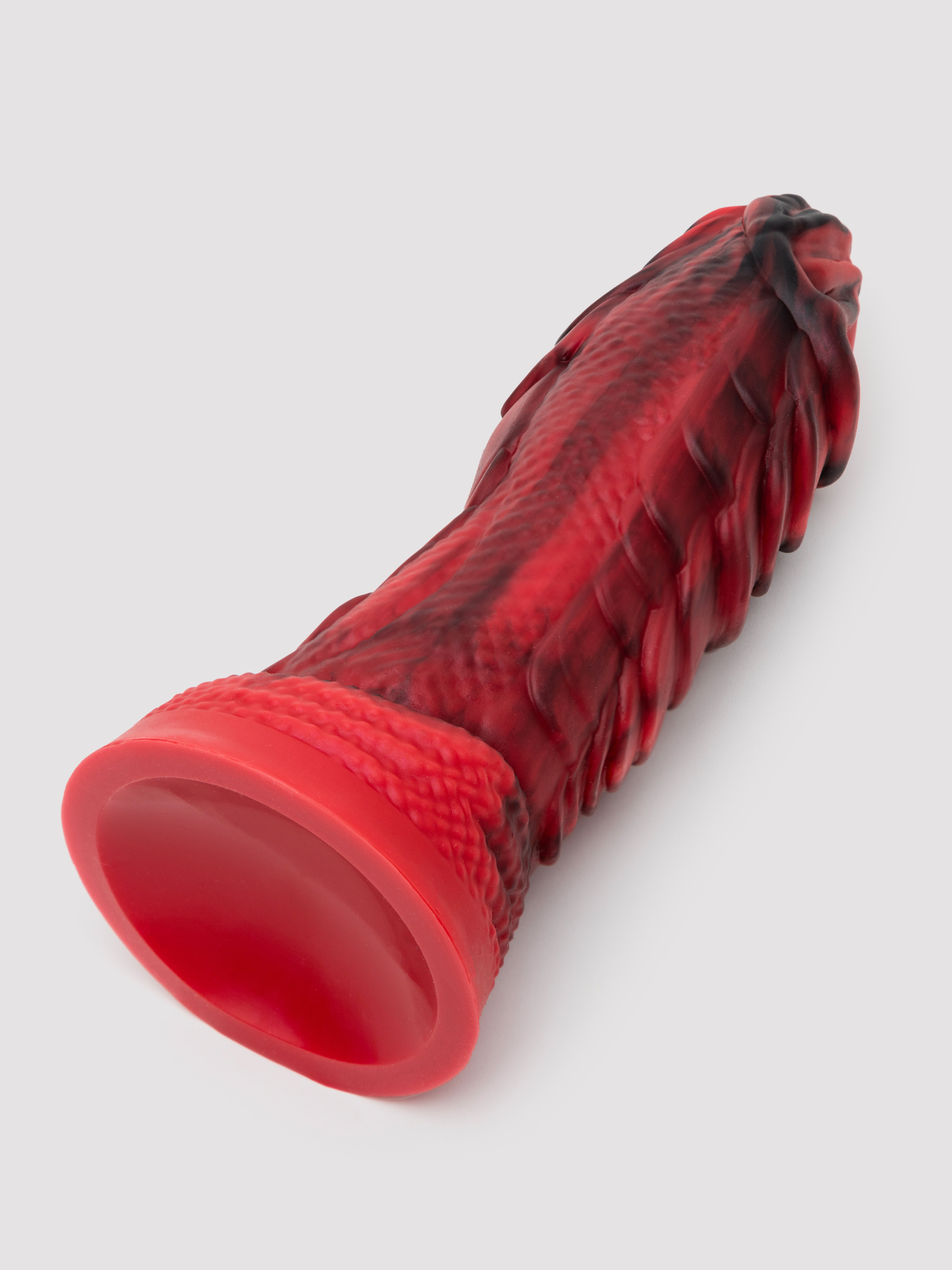 Lovehoney Pleasure Quest Girthy Fire Dragon Dildo, Red, hi-res