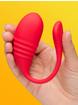 Lovense Vulse App Controlled Thrusting and Vibrating Love Egg, Red, hi-res