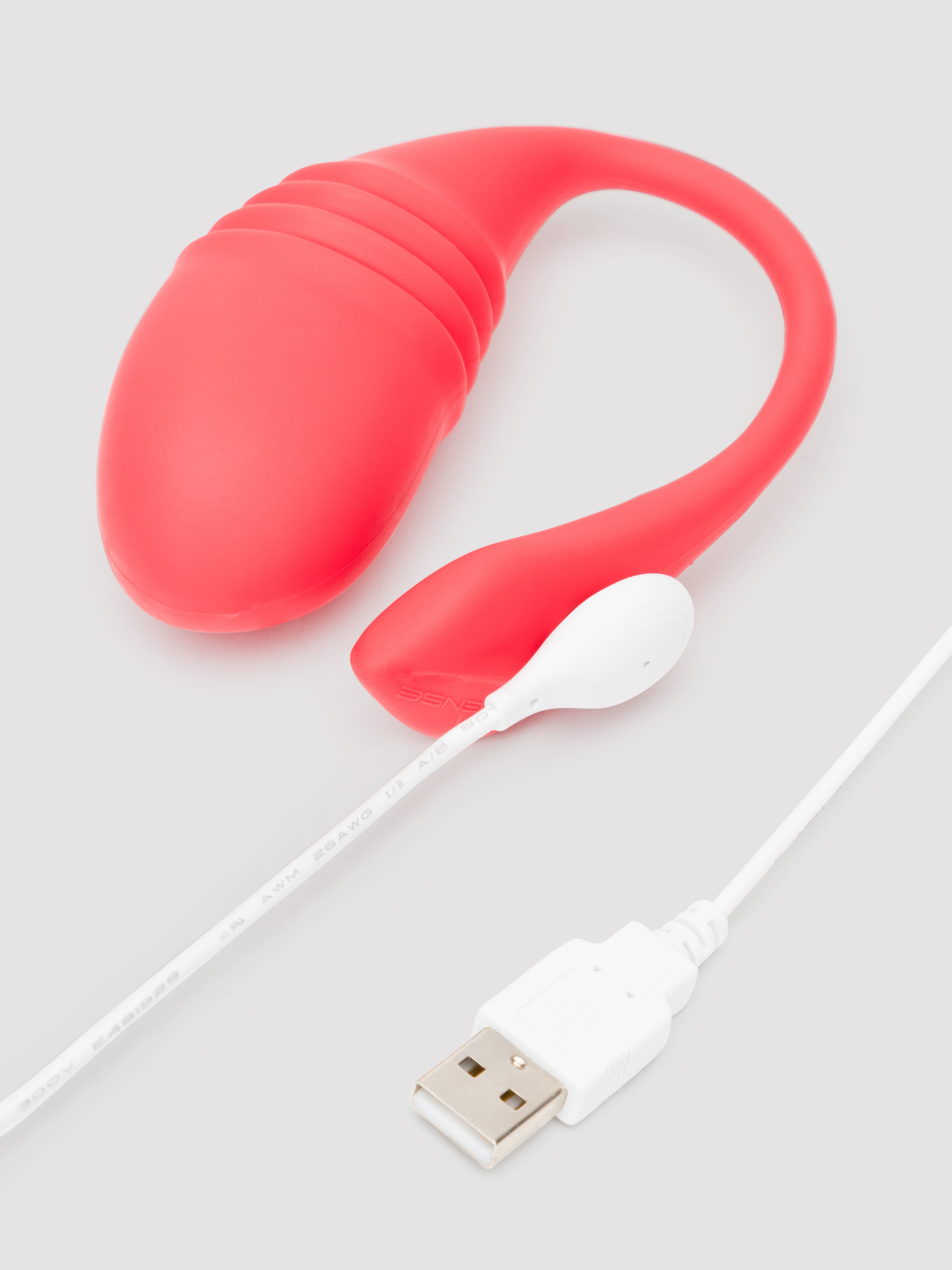 Lovense Vulse App Controlled Thrusting and Vibrating Love Egg, Red, hi-res