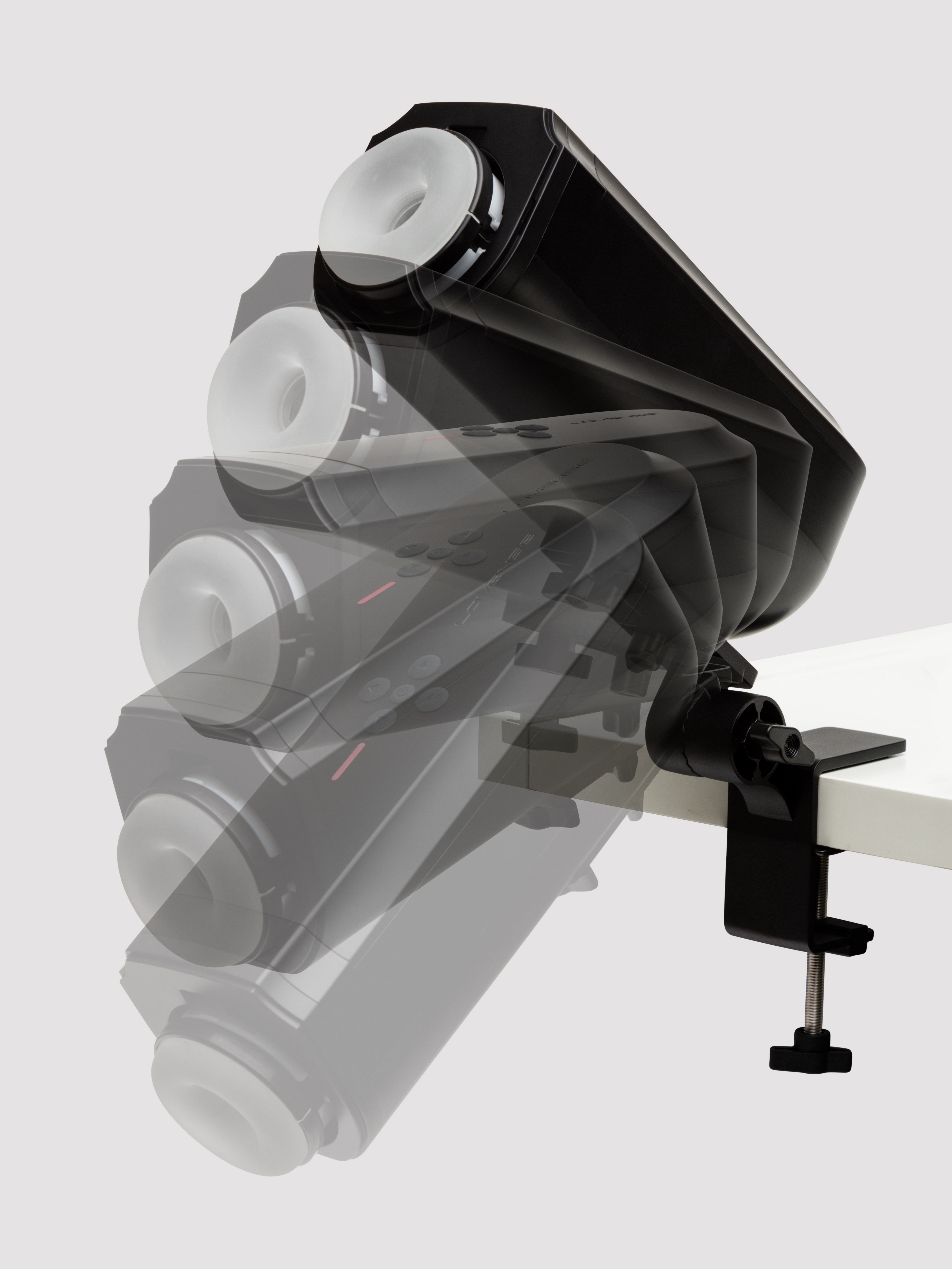 Lovense Solace App Controlled Rechargeable Thrusting Masturbator, Black, hi-res