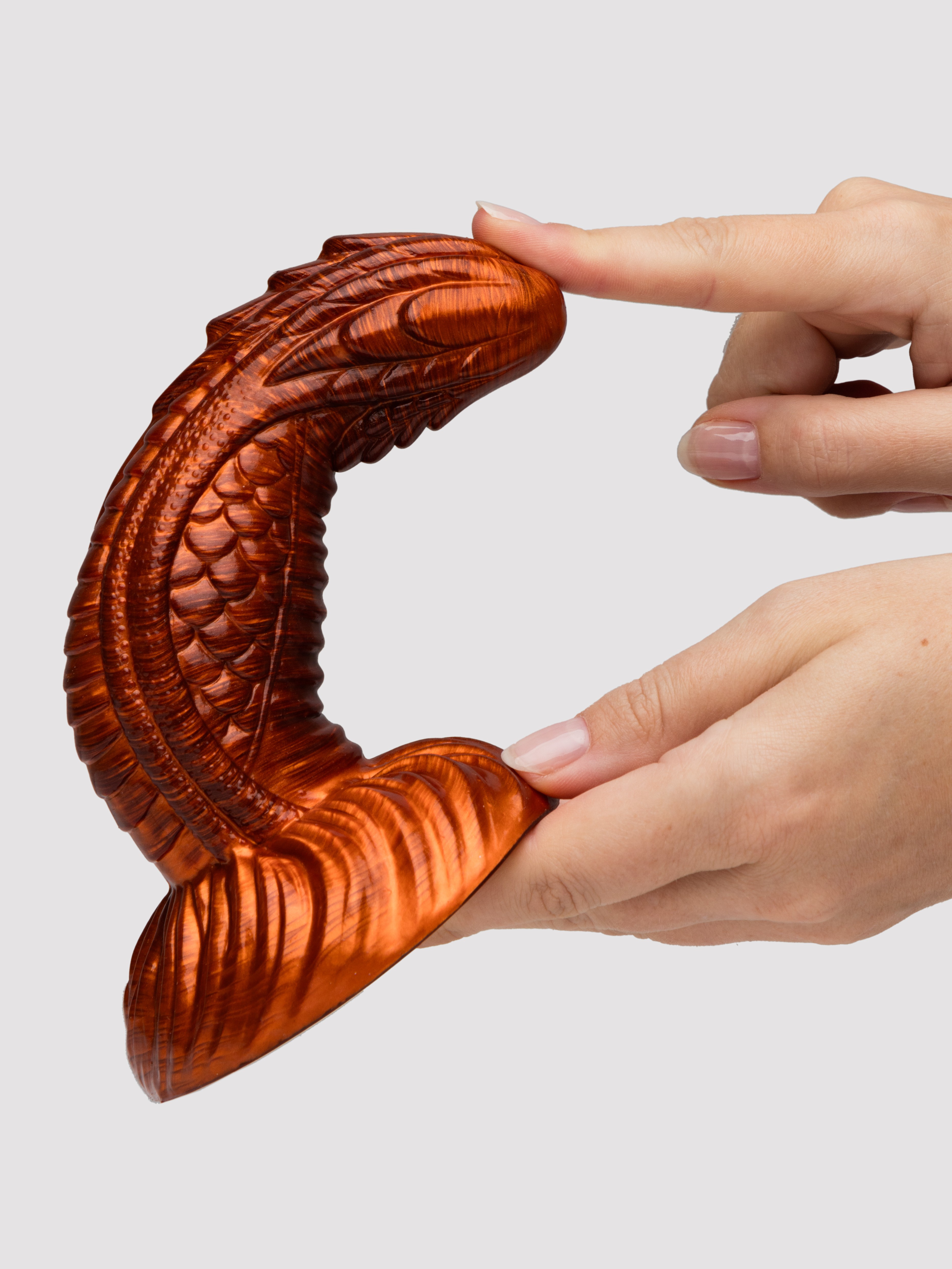 Lovehoney Lust Legend Fantasy Scaly Dragon Dildo, Orange, hi-res