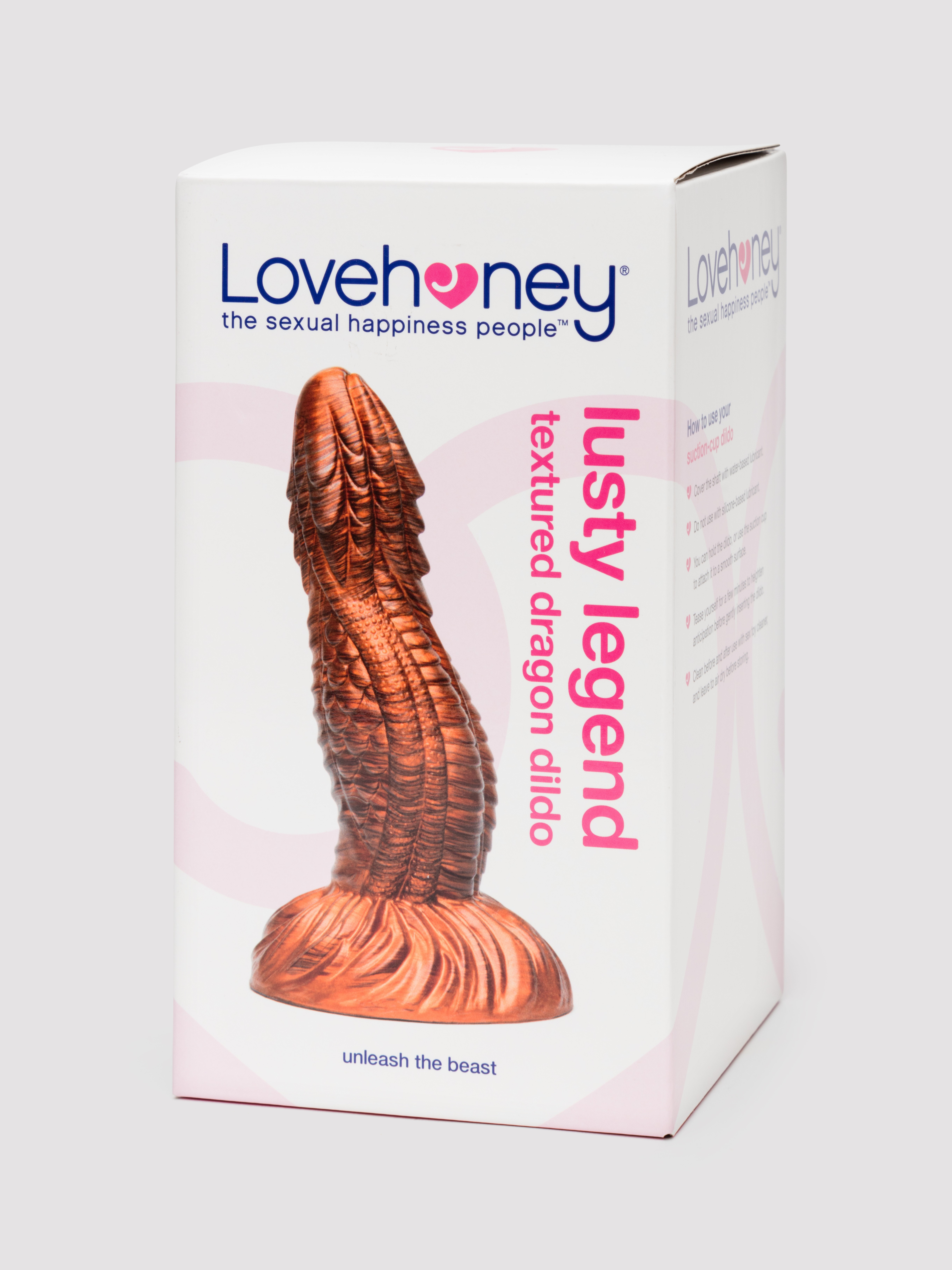 Lovehoney Lust Legend Fantasy Scaly Dragon Dildo, Orange, hi-res