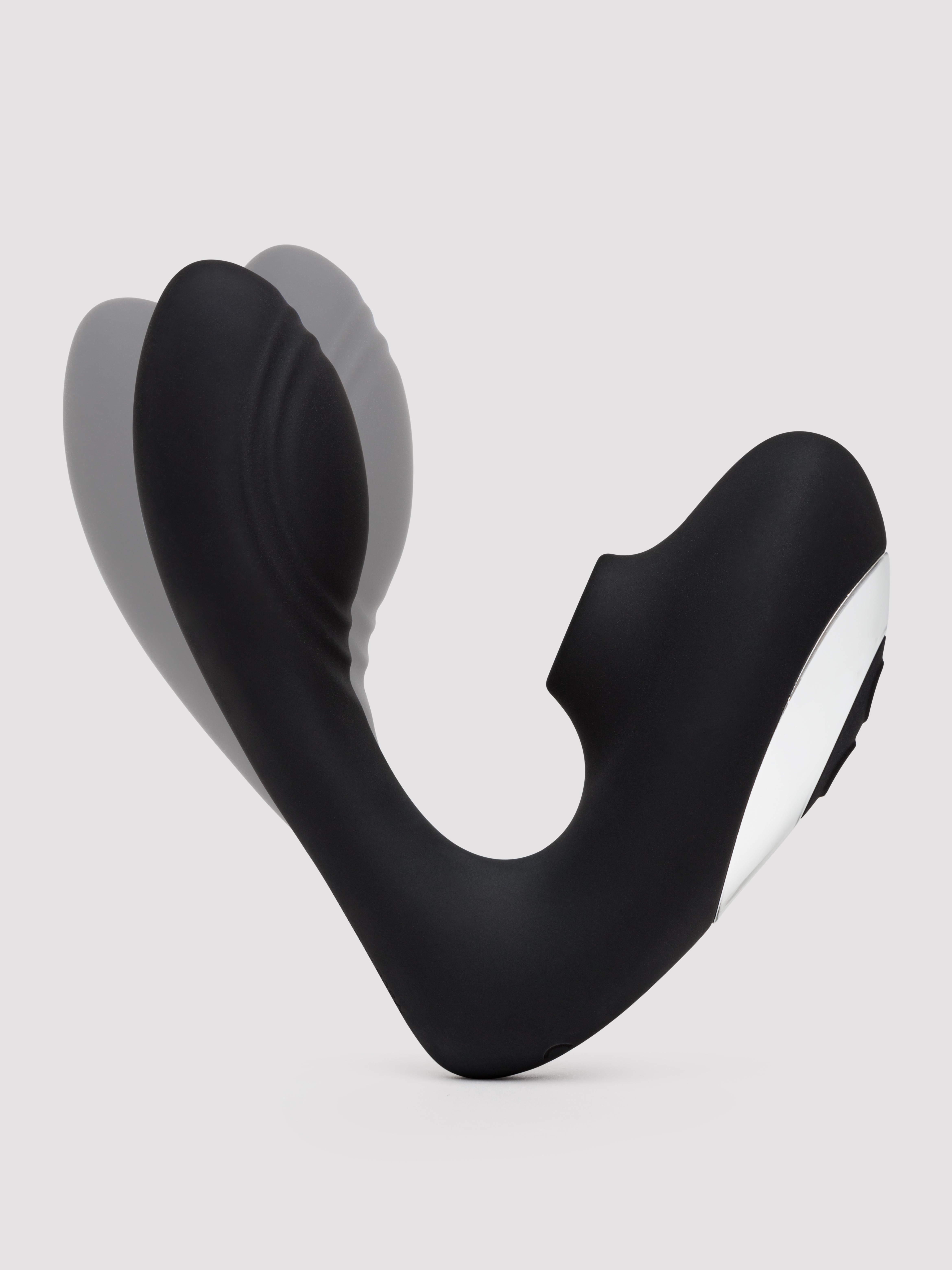 Lovehoney Indulge Stroking G-Spot and Clitoral Suction Stimulator, Black, hi-res
