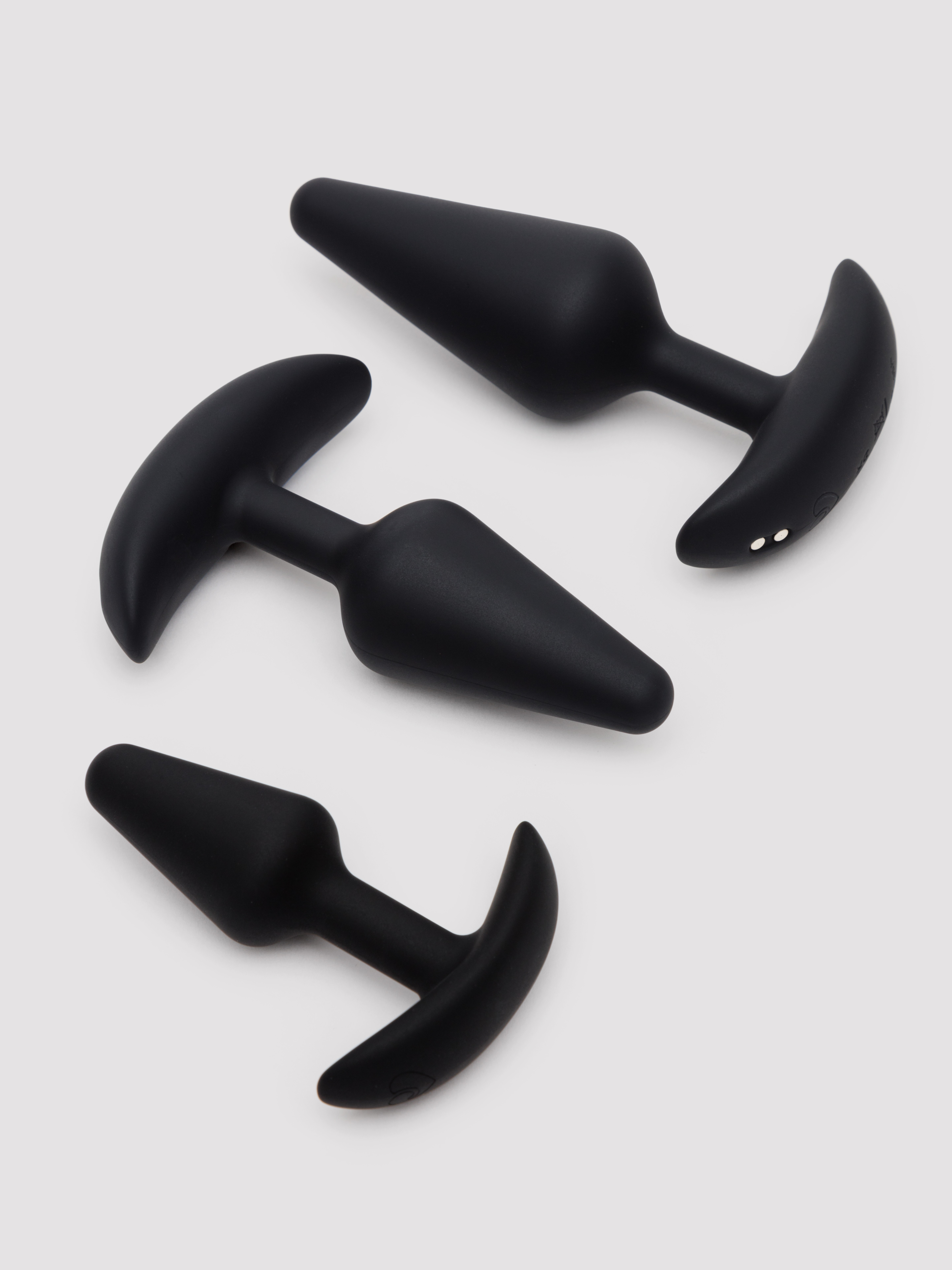 Lovehoney Triple Base Remote Control Rechargeable Anal Training Kit (3pc), Black, hi-res
