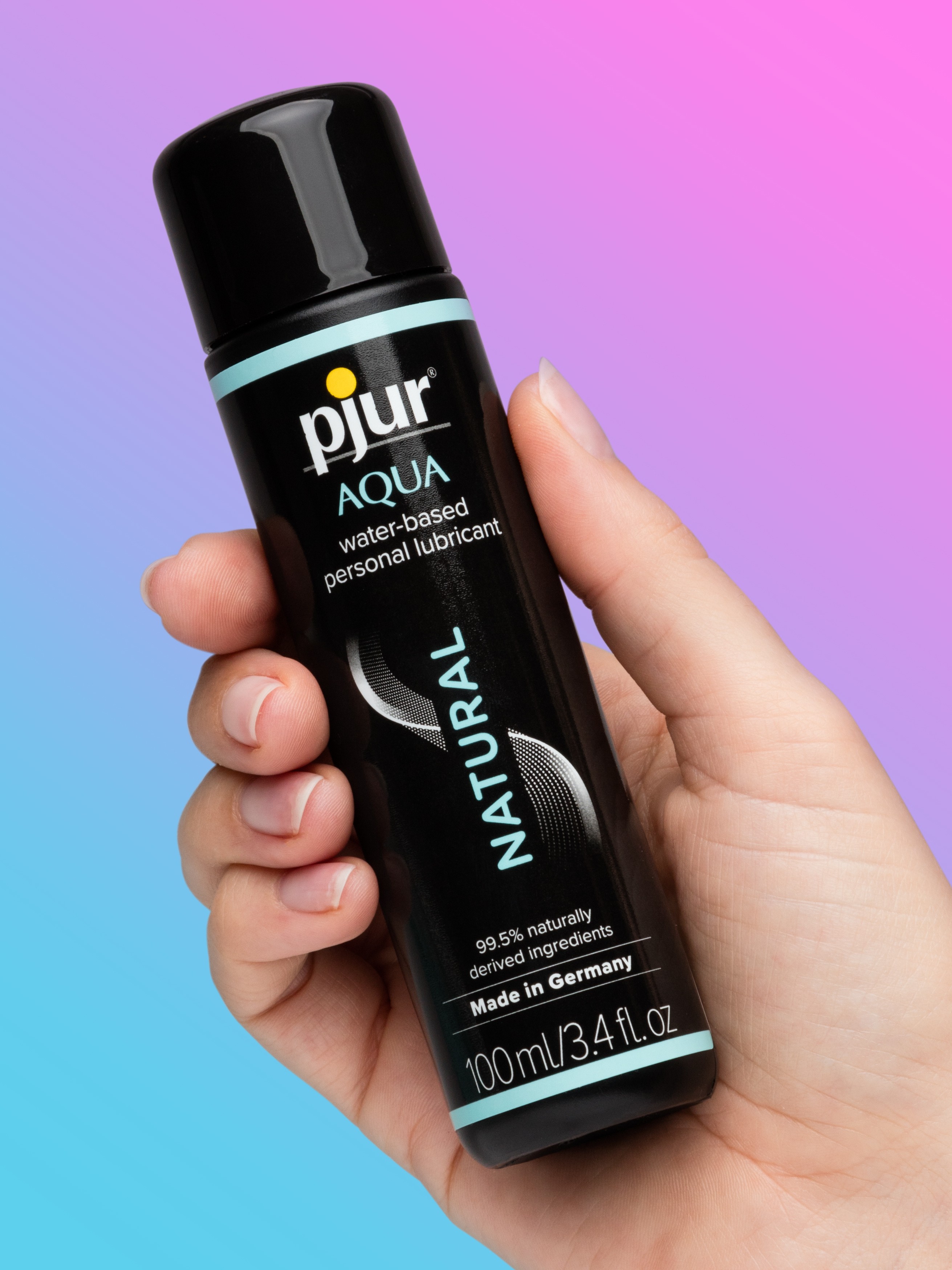 pjur AQUA Natural Water-Based Personal Lubricant 3.4fl oz, , hi-res