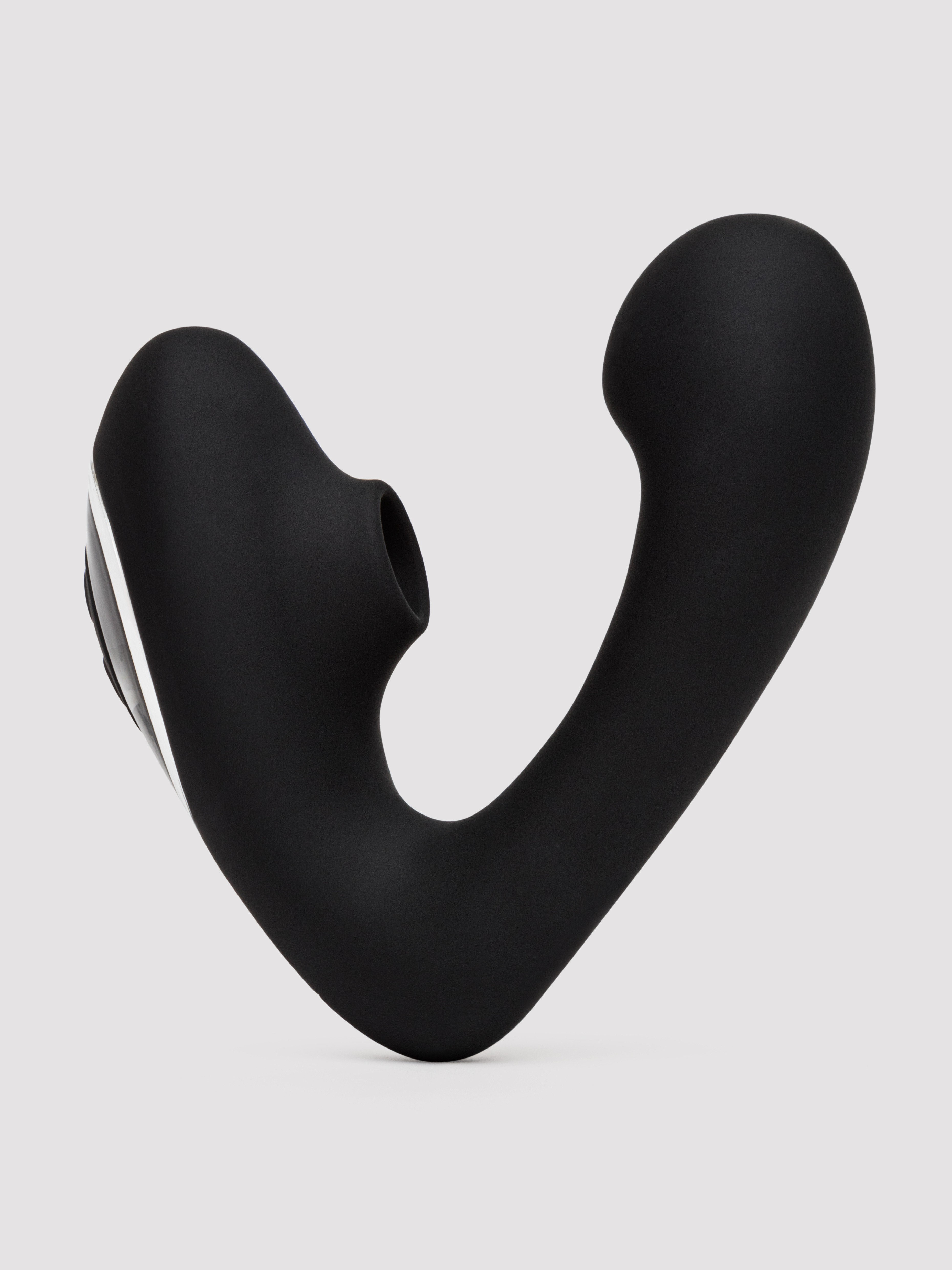 Image of Fifty Shades of Grey Greedy Girl Duet Dual Stimulator with Clitoral Suction - Black