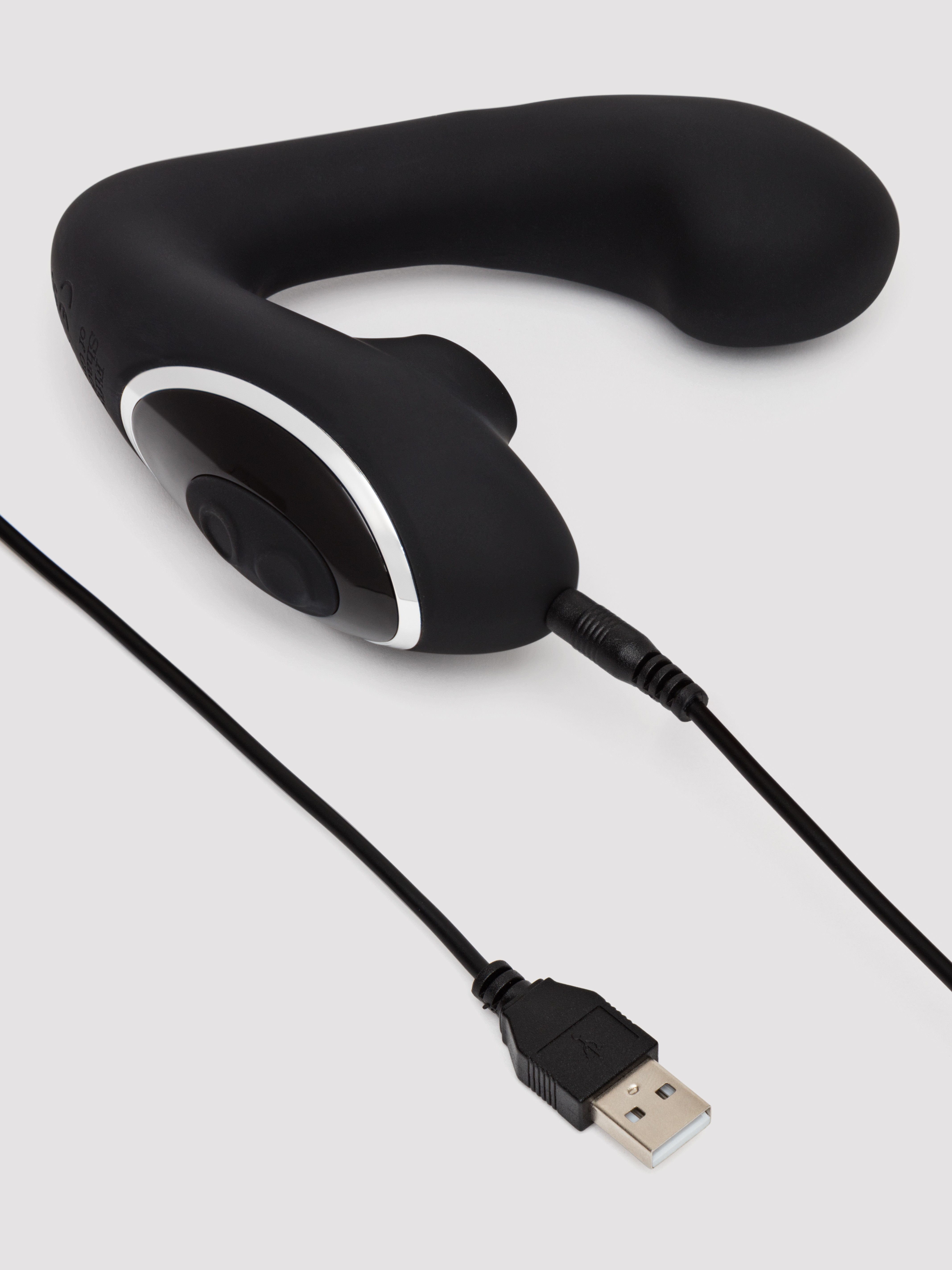 Fifty Shades of Grey Greedy Girl Duet Dual Stimulator with Clitoral Suction, Black, hi-res