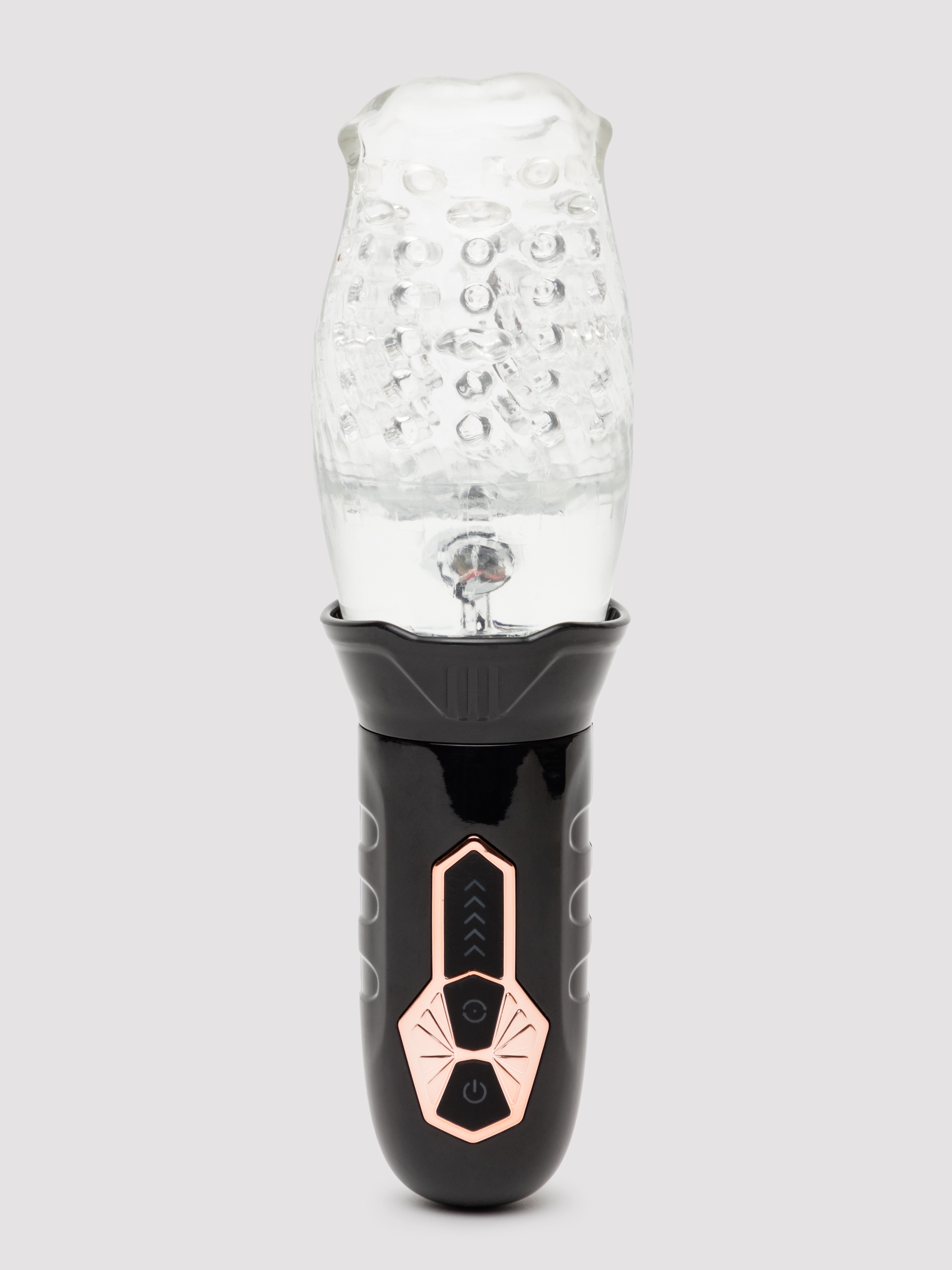 Cyclone Rotating Rechargeable Blowjob Male Masturbator, Clear, hi-res