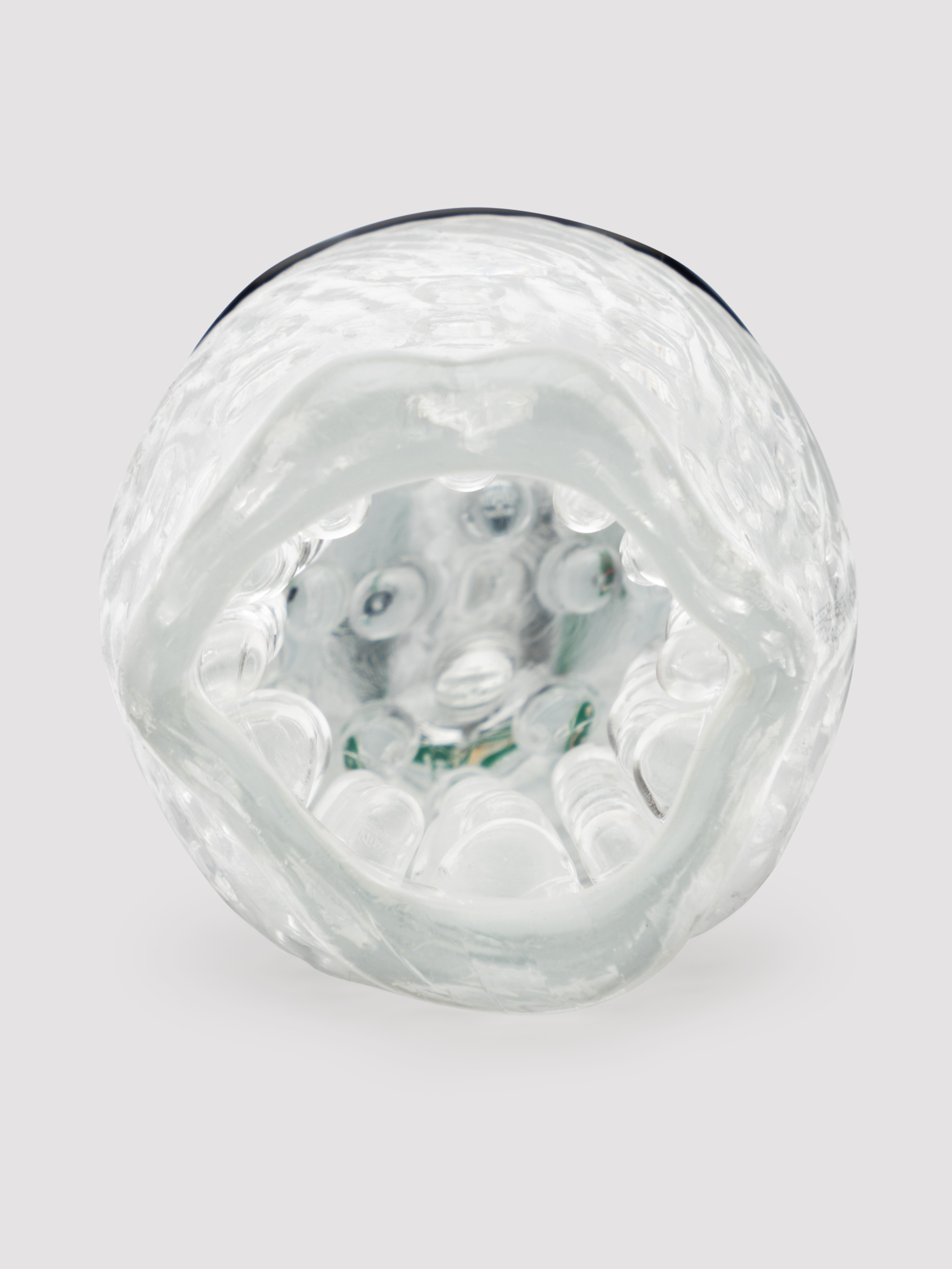 Cyclone Rotating Rechargeable Blowjob Male Masturbator, Clear, hi-res