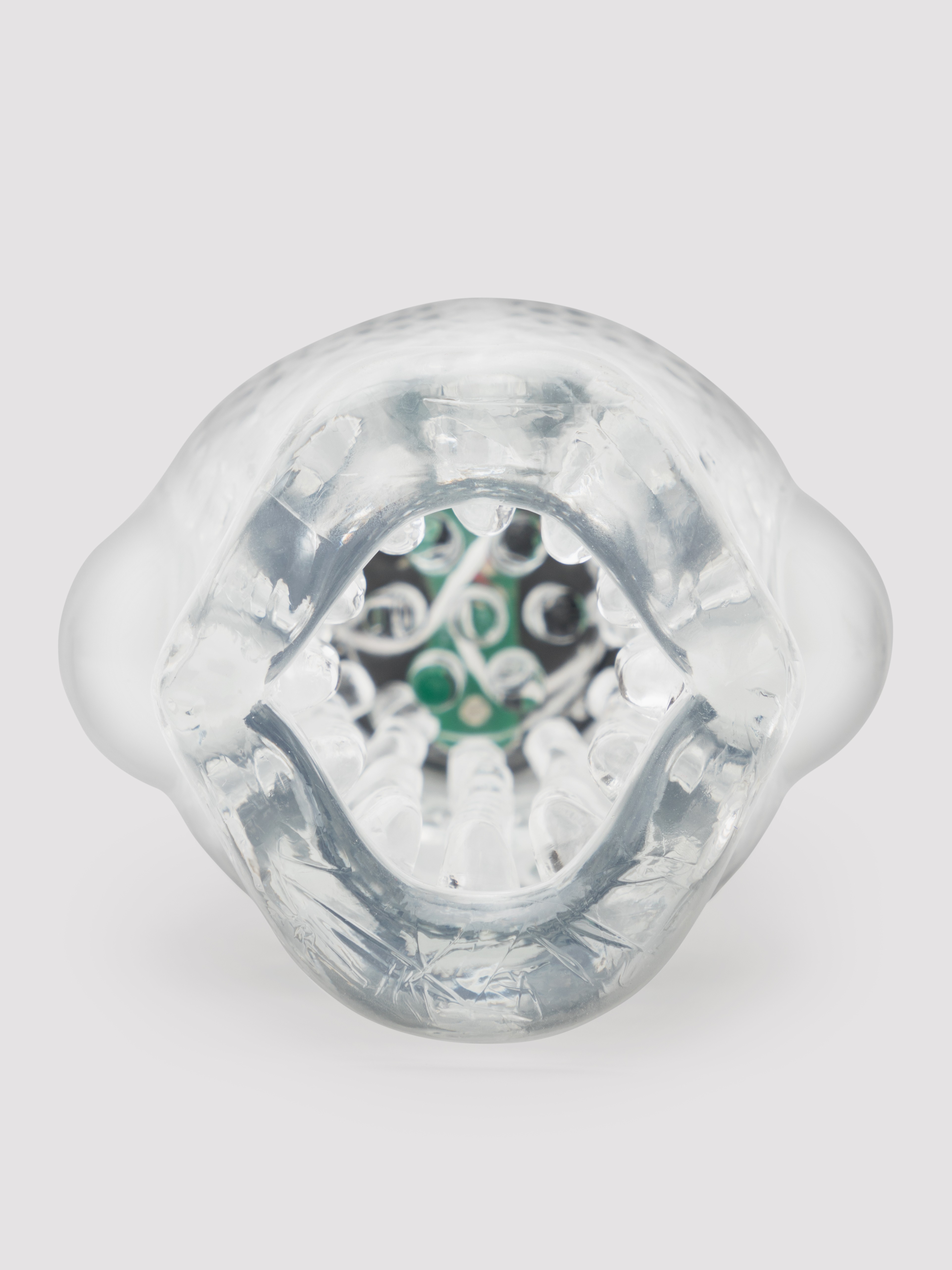 Male Rotating Thrusting Rechargeable Blowjob Masturbator, Clear, hi-res