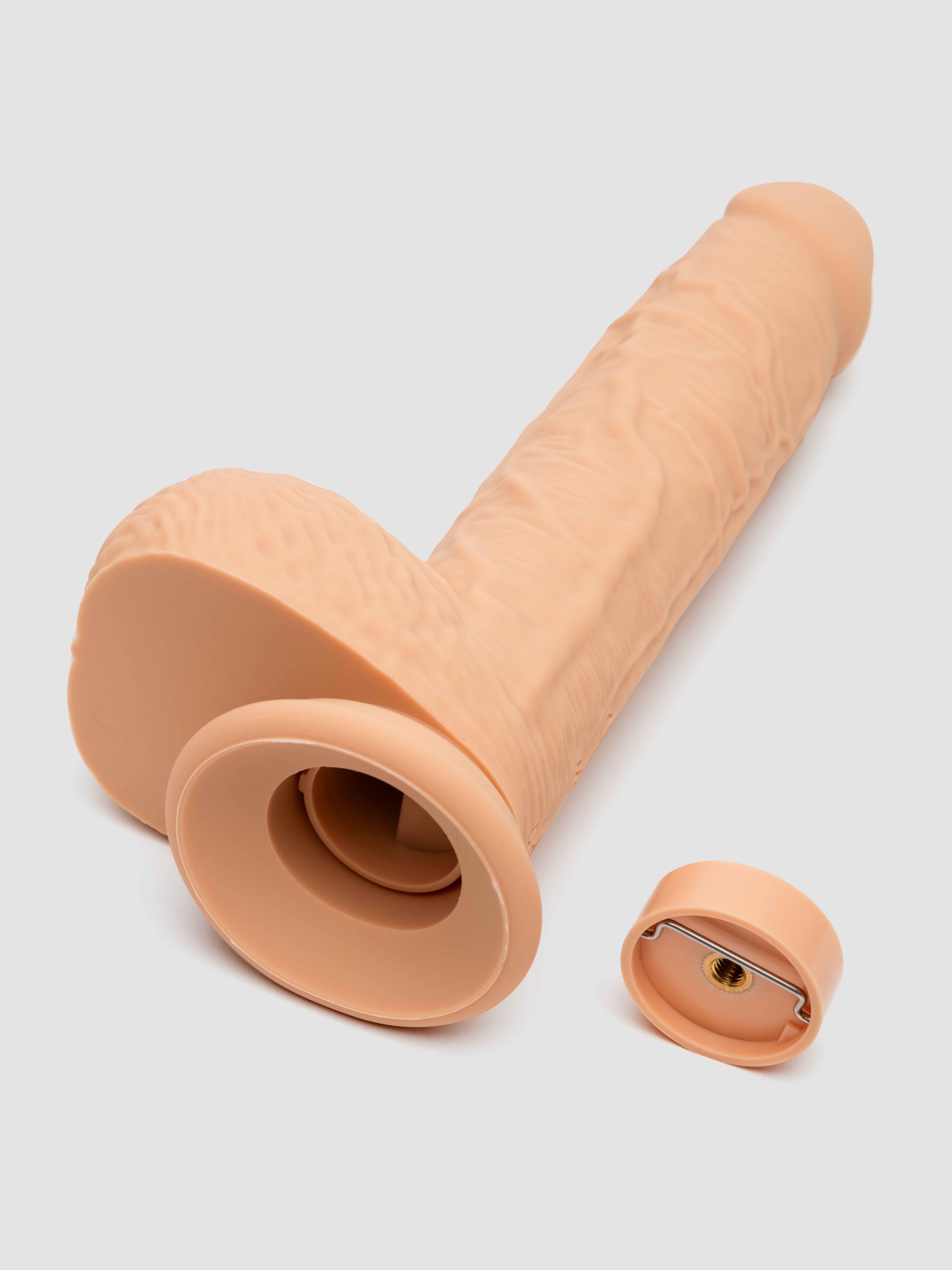 Squirting 10 Function Rechargeable Dildo Vibrator 7 Inch, Flesh Pink, hi-res