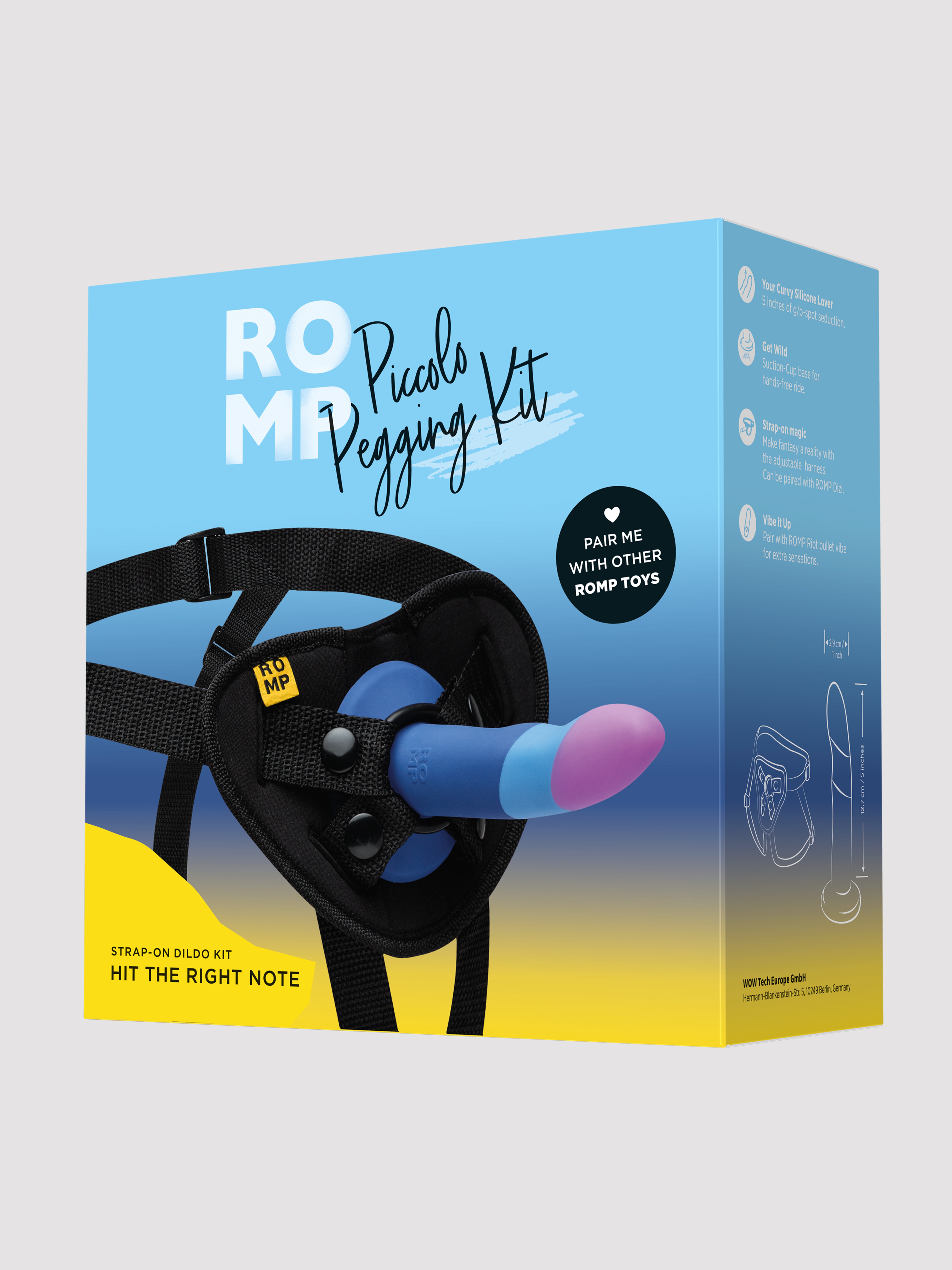 ROMP Piccolo Pegging Strap-On Kit, Blue, hi-res