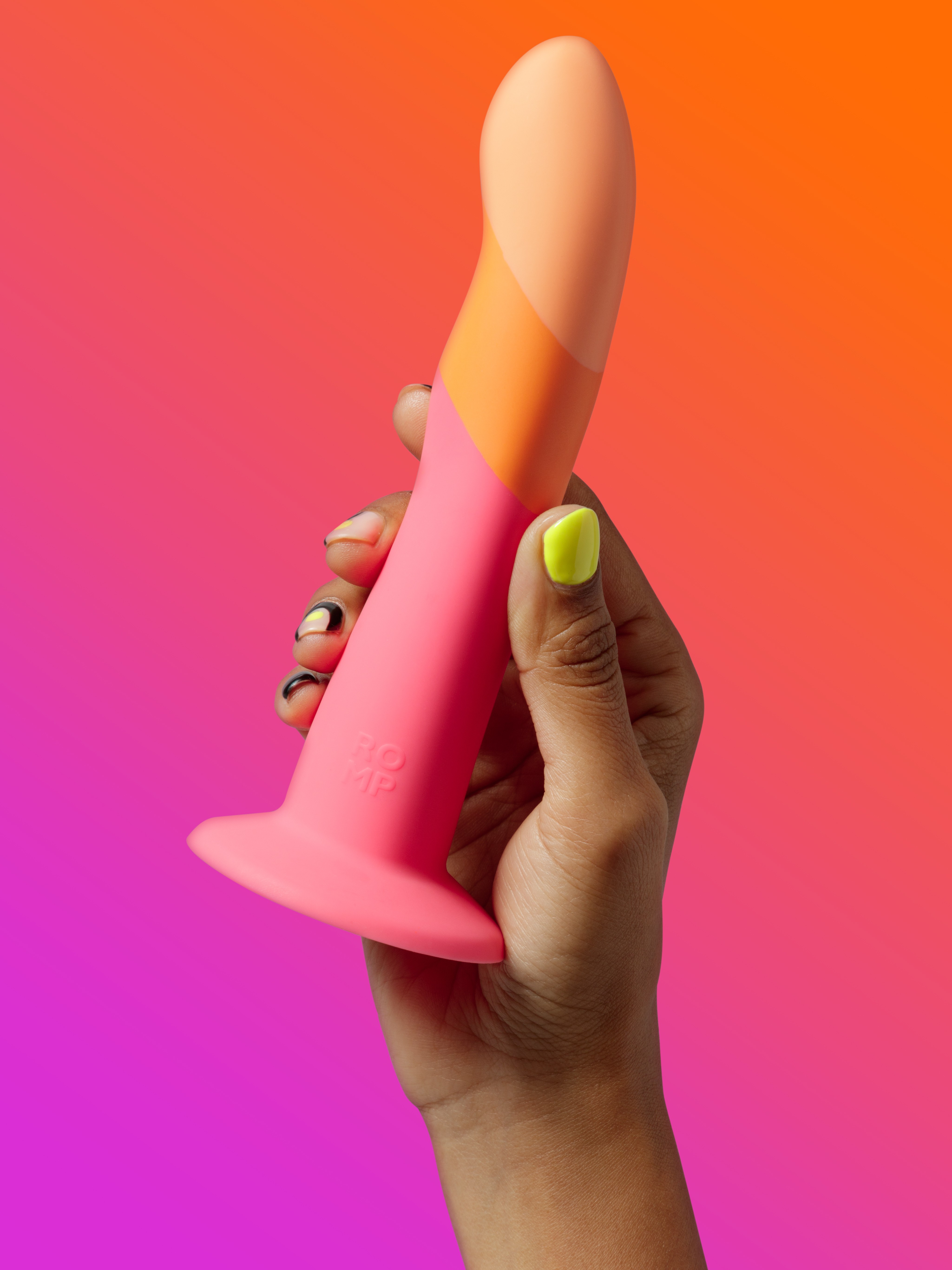 ROMP Dizi Non-Realistic Dildo 7 Inch, Pink, hi-res