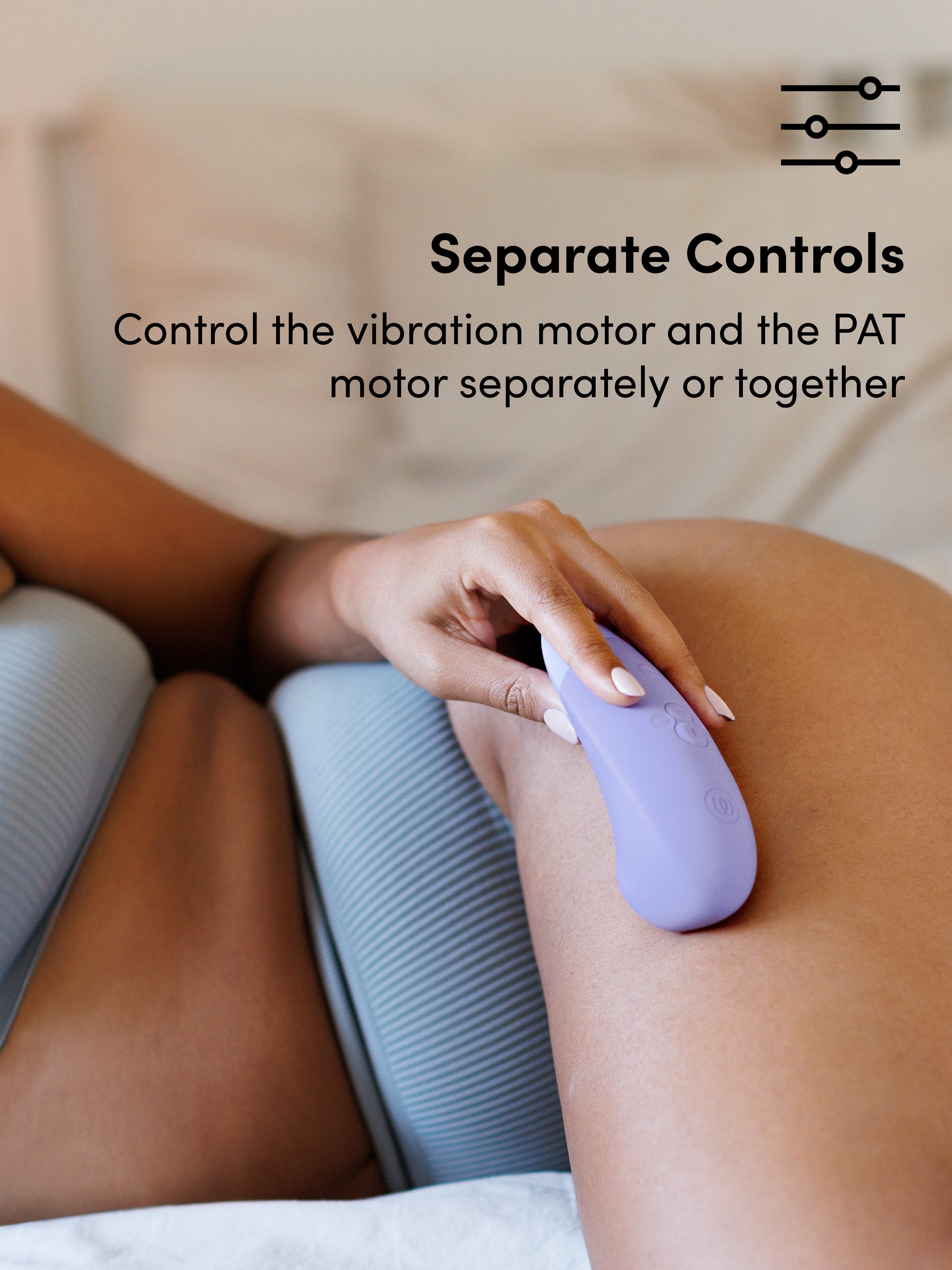 Womanizer Enhance Lilac Pleasure Air Clitoral Vibrator, Purple, hi-res