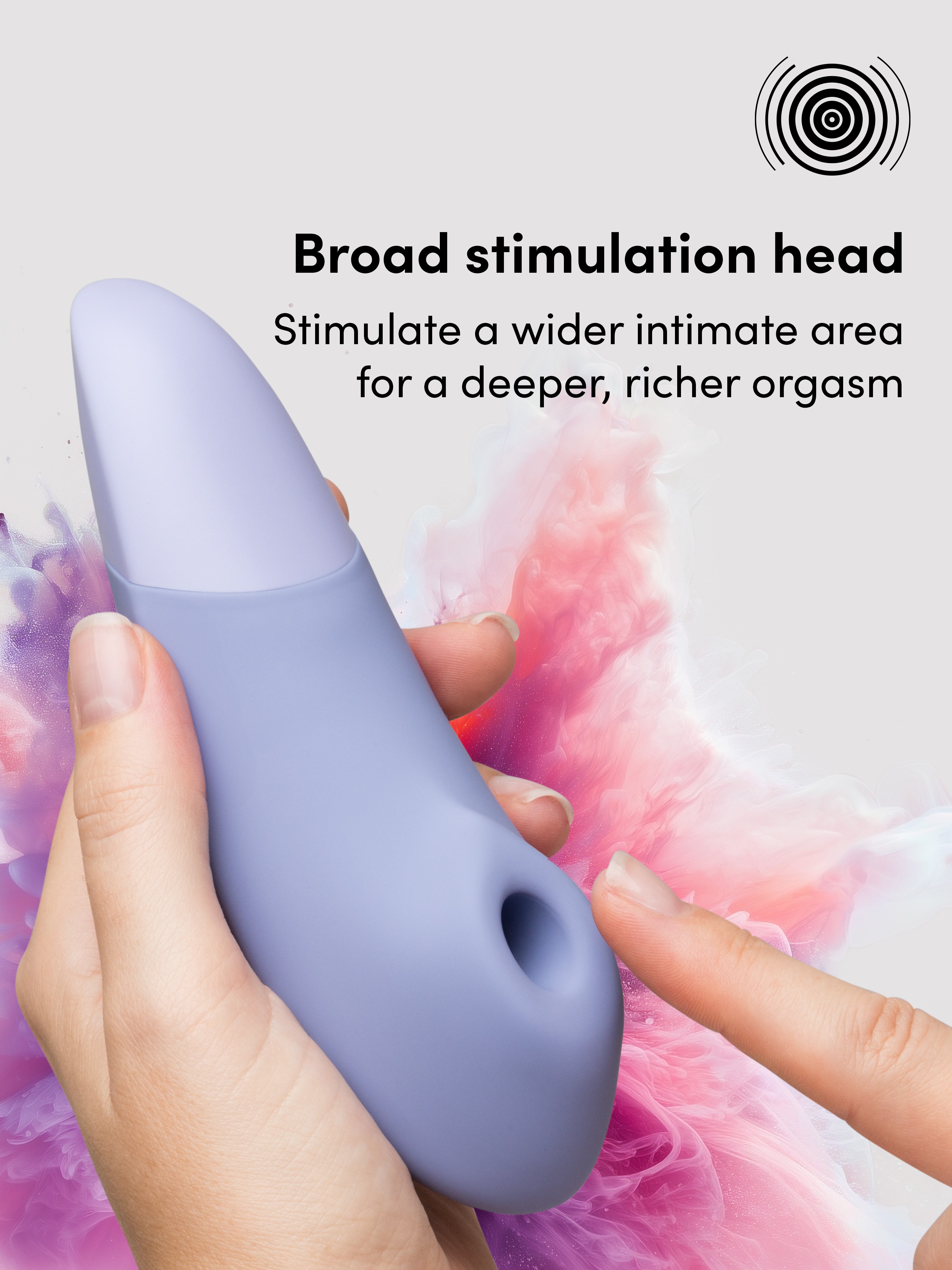 Womanizer Enhance Lilac Pleasure Air Clitoral Vibrator, Purple, hi-res