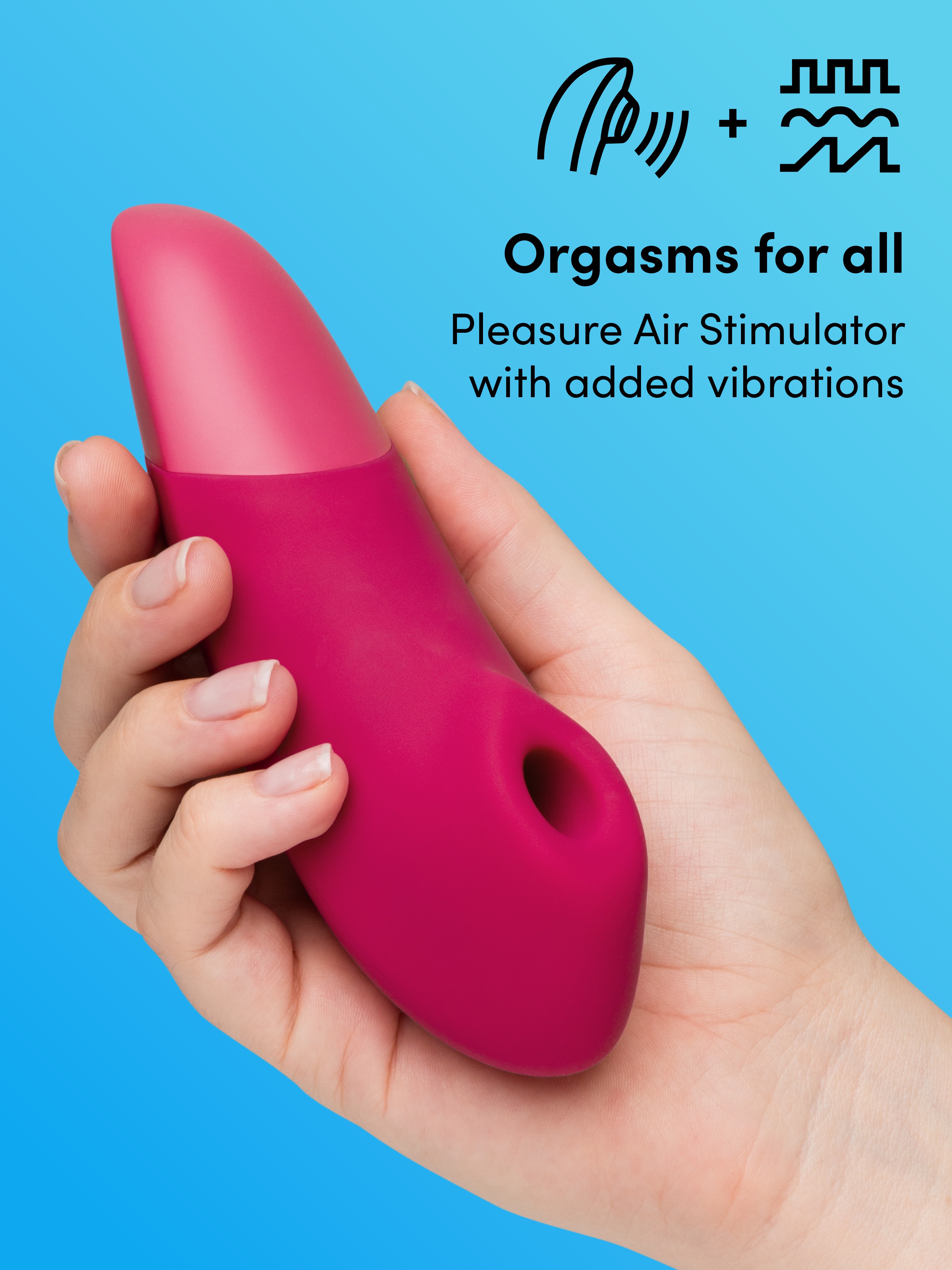 Womanizer Enhance Pink Pleasure Air Clitoral Vibrator