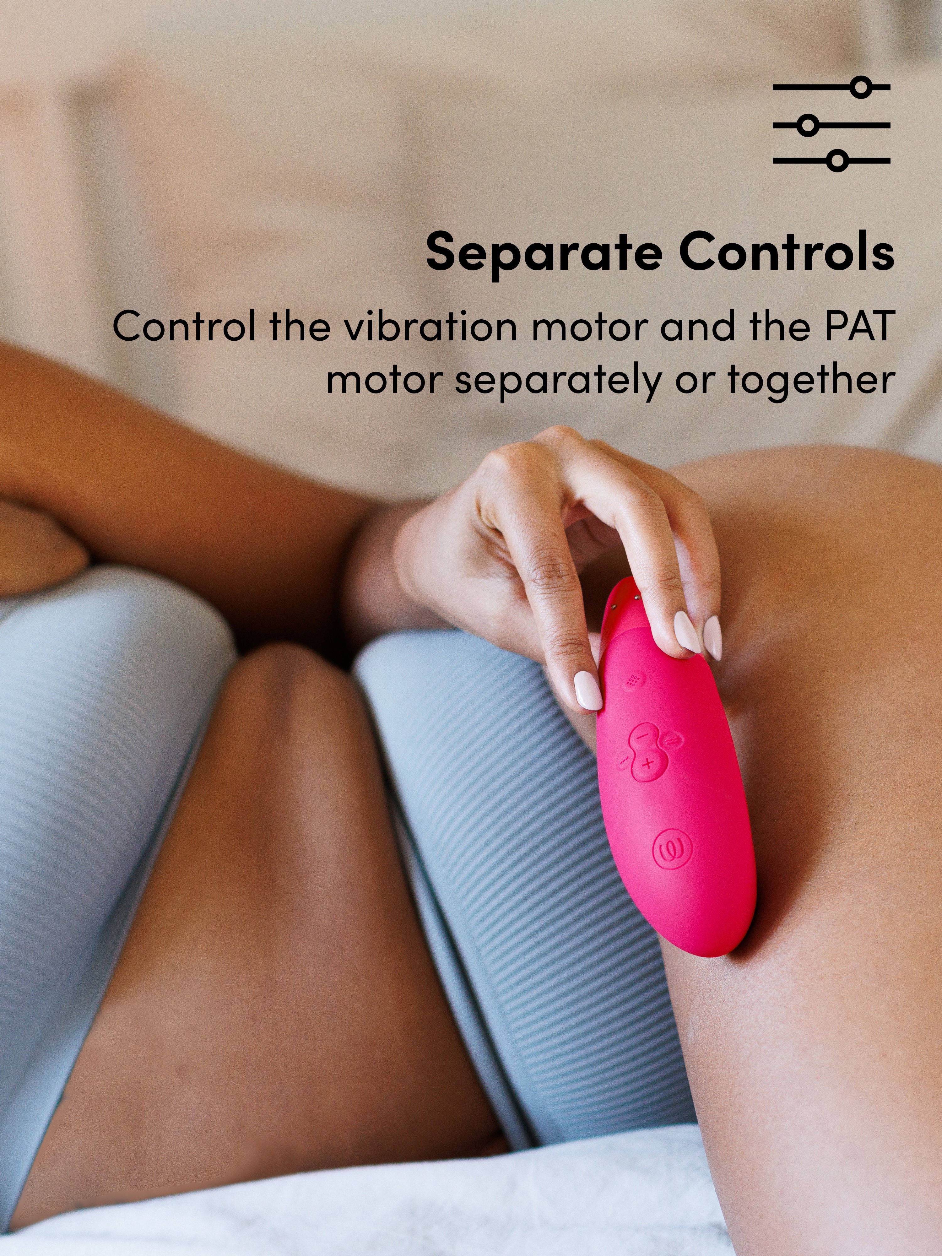 Womanizer Enhance Pink Pleasure Air Clitoral Vibrator, Pink, hi-res