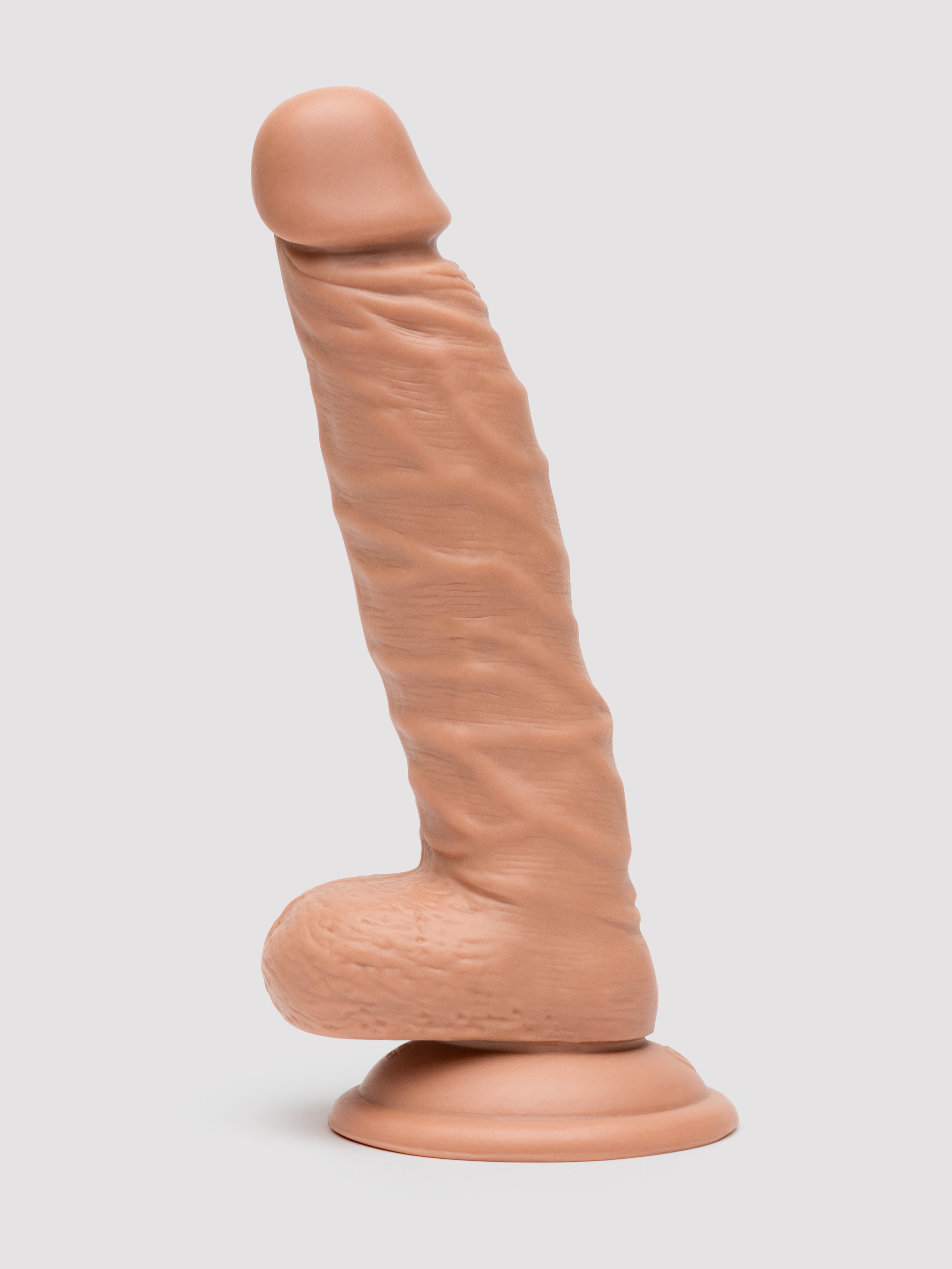 Lifelike Lover Classic Remote Control Rechargeable Realistic Dildo 8 Inch , Flesh Tan, hi-res