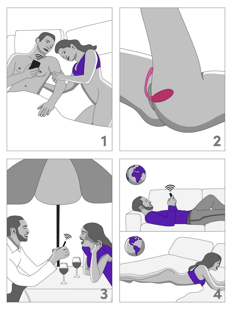 We-Vibe Jive 2 App Controlled Rechargeable Love Egg Vibrator, Pink, hi-res