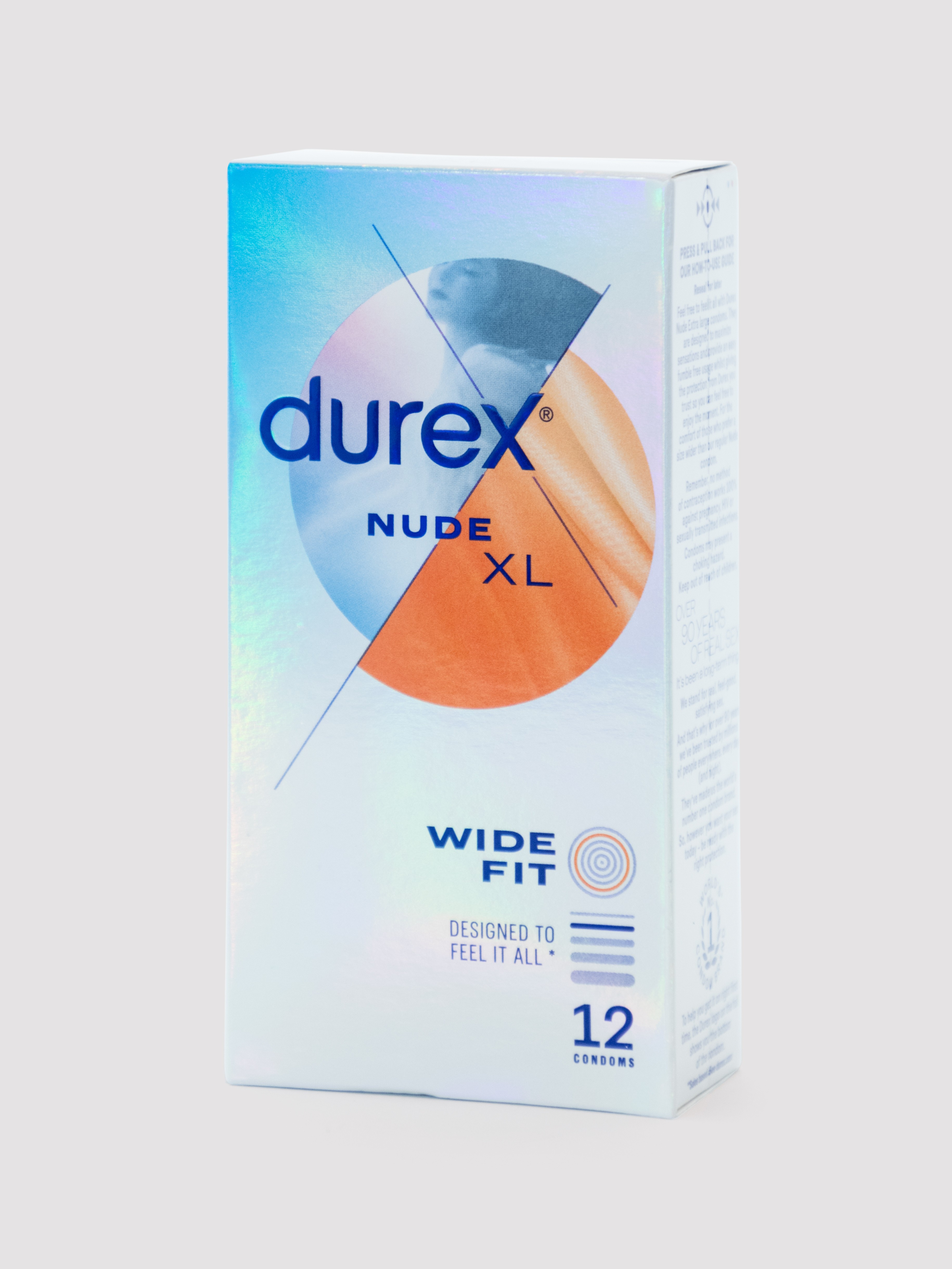 Durex Nude Wide Fit Condoms (12 Pack), , hi-res