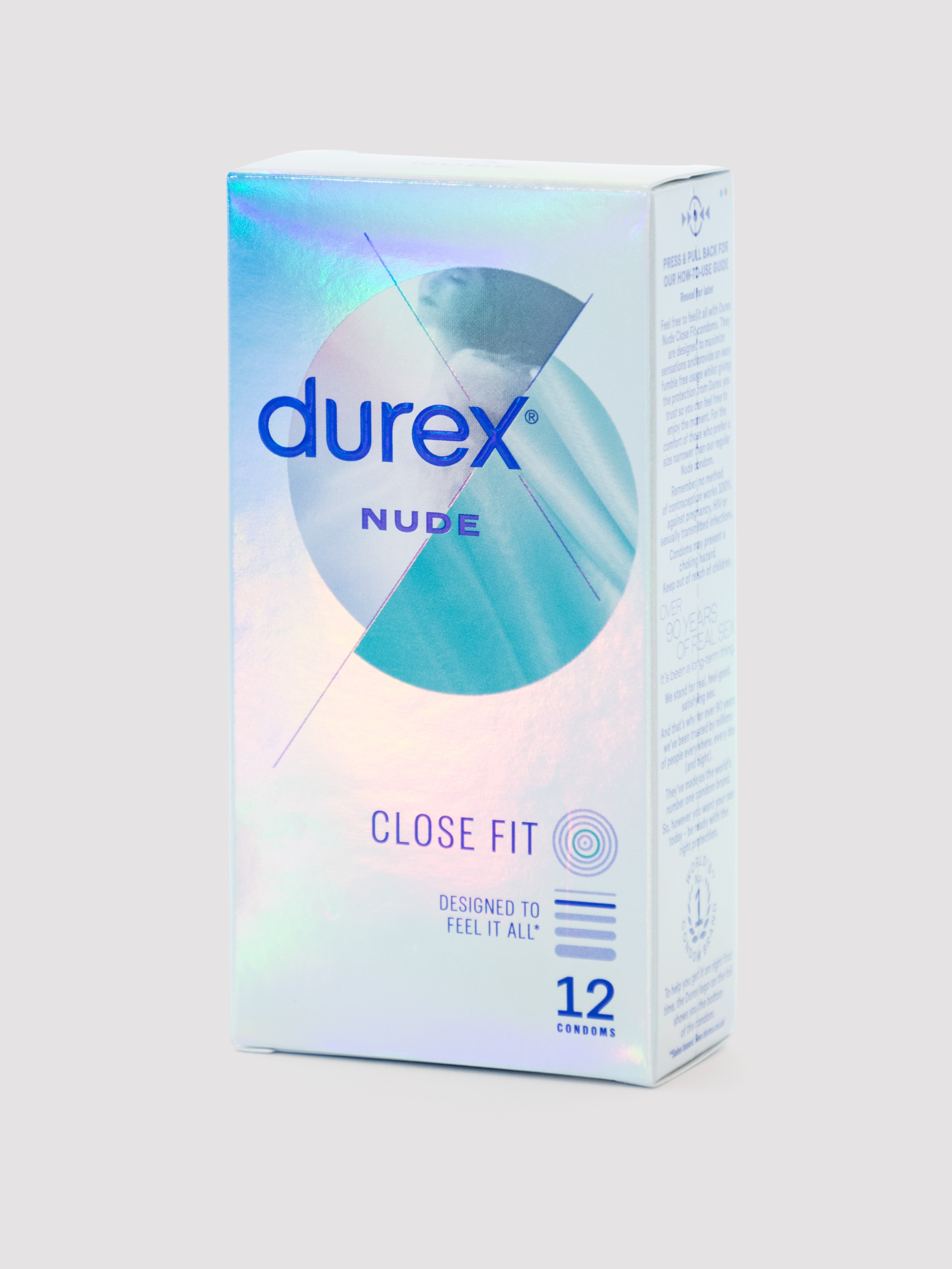 Durex Nude Close Fit Condoms (12 Pack), , hi-res