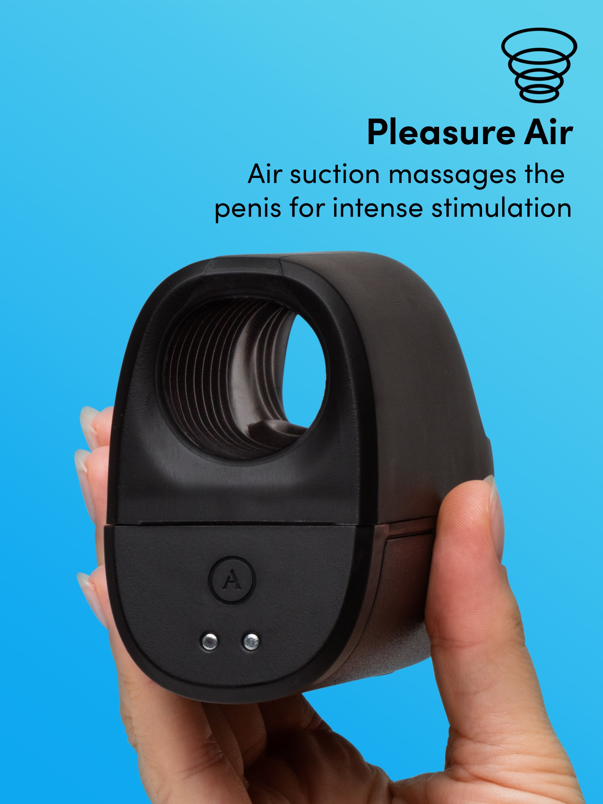 Arcwave Ion 2 Pleasure Air Rechargeable Male Masturbator, Black, hi-res