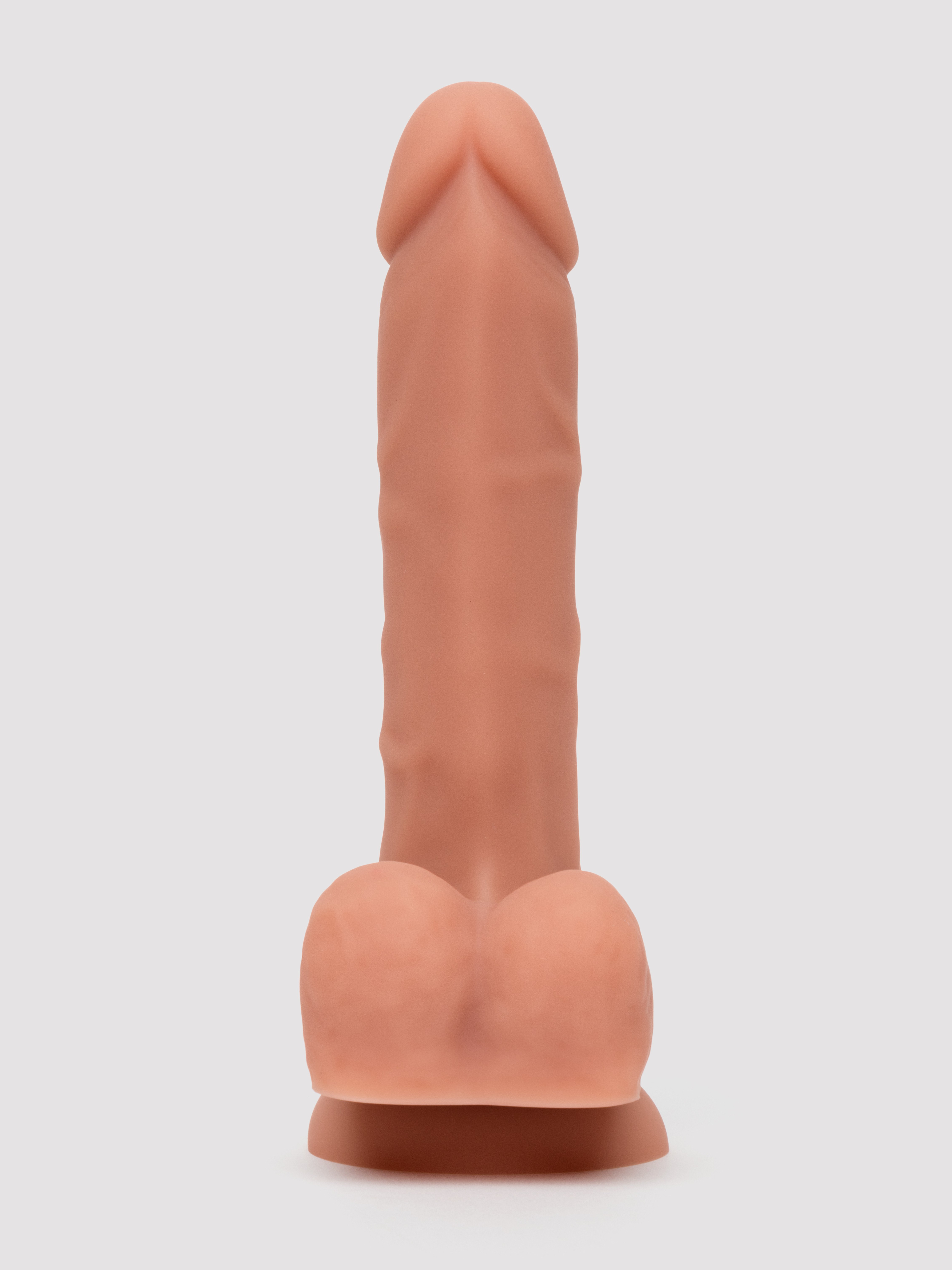 Lifelike Lover Classic Dual-Density Silicone Dildo with Balls 8 Inch - Flesh Tan, Flesh Tan, hi-res