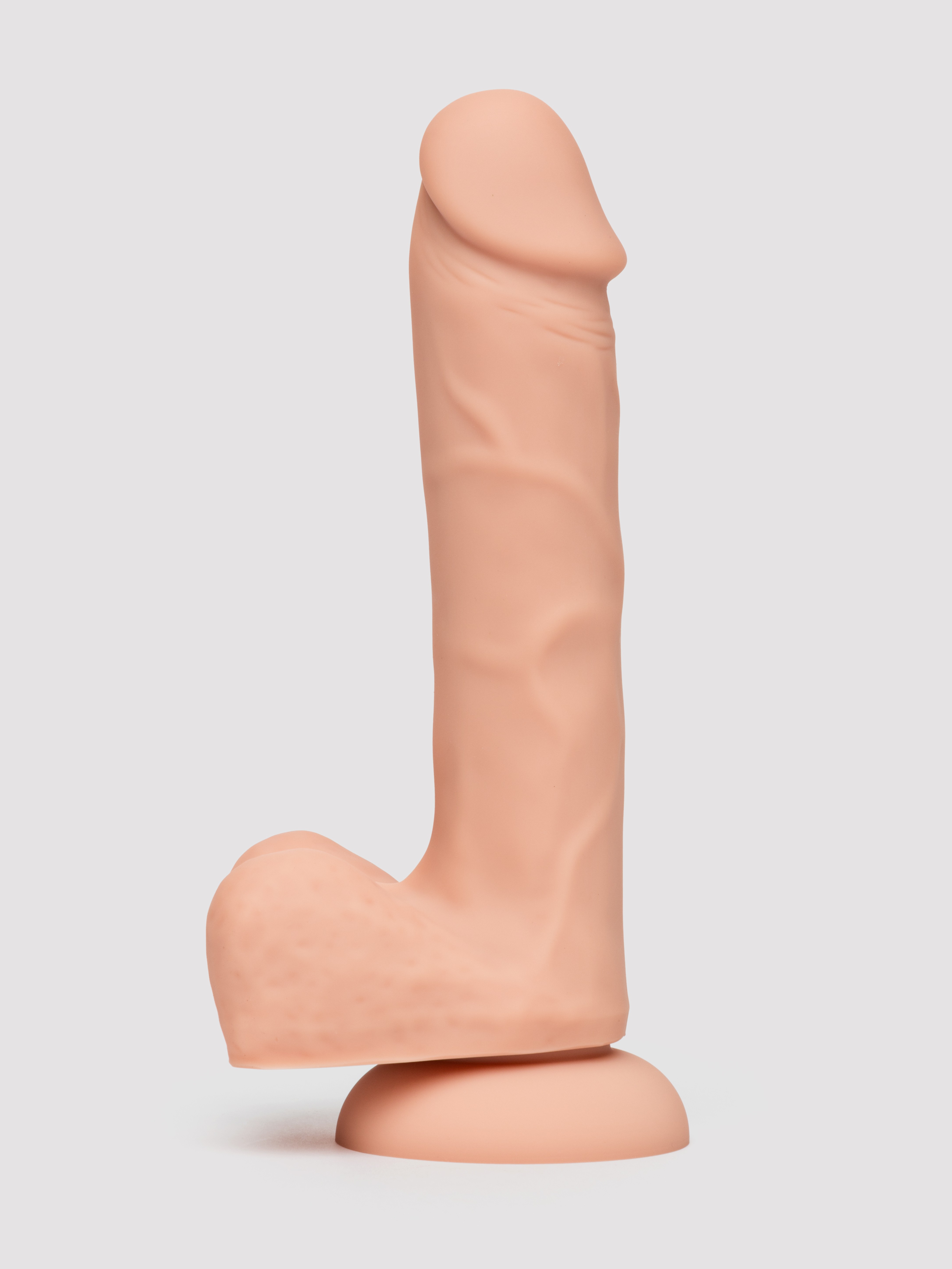 Lifelike Lover Classic Dual-Density Silicone Dildo with Balls 8 inch - Flesh Pink, Flesh Pink, hi-res
