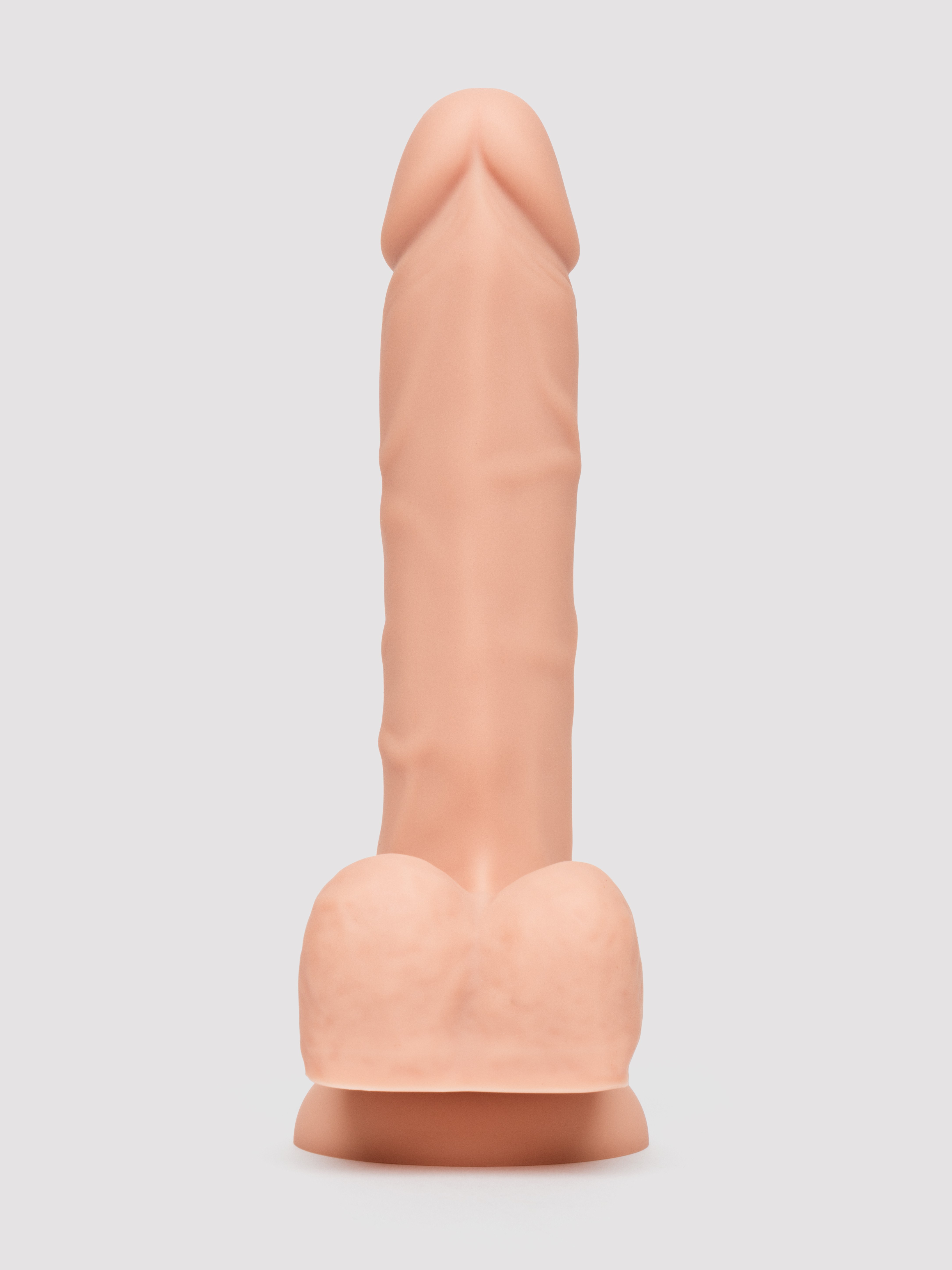 Lifelike Lover Classic Dual-Density Silicone Dildo with Balls 8 inch - Flesh Pink, Flesh Pink, hi-res