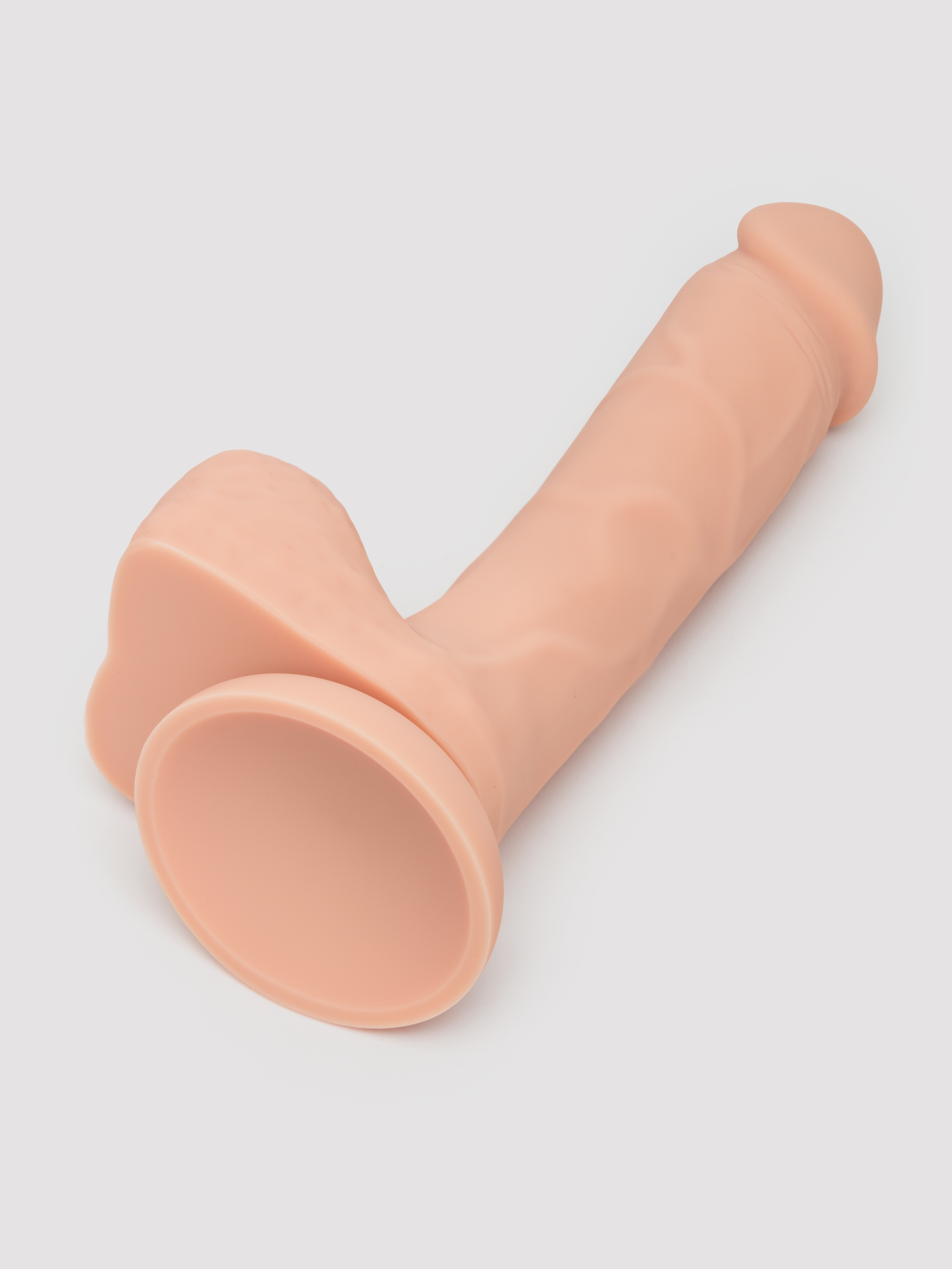 Lifelike Lover Classic Dual-Density Silicone Dildo with Balls 8 inch - Flesh Pink, Flesh Pink, hi-res