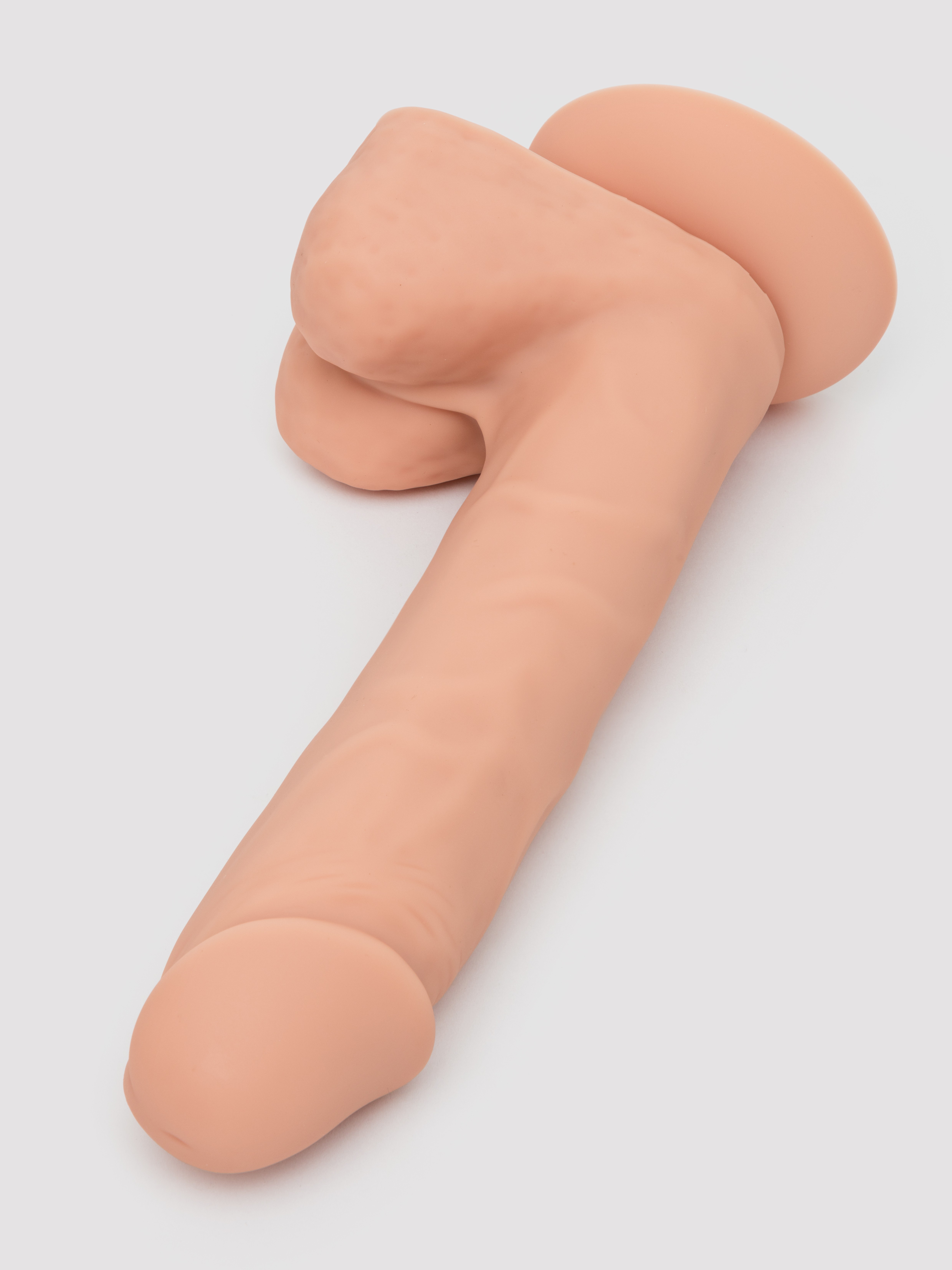 Lifelike Lover Classic Dual-Density Silicone Dildo with Balls 8 inch - Flesh Pink, Flesh Pink, hi-res