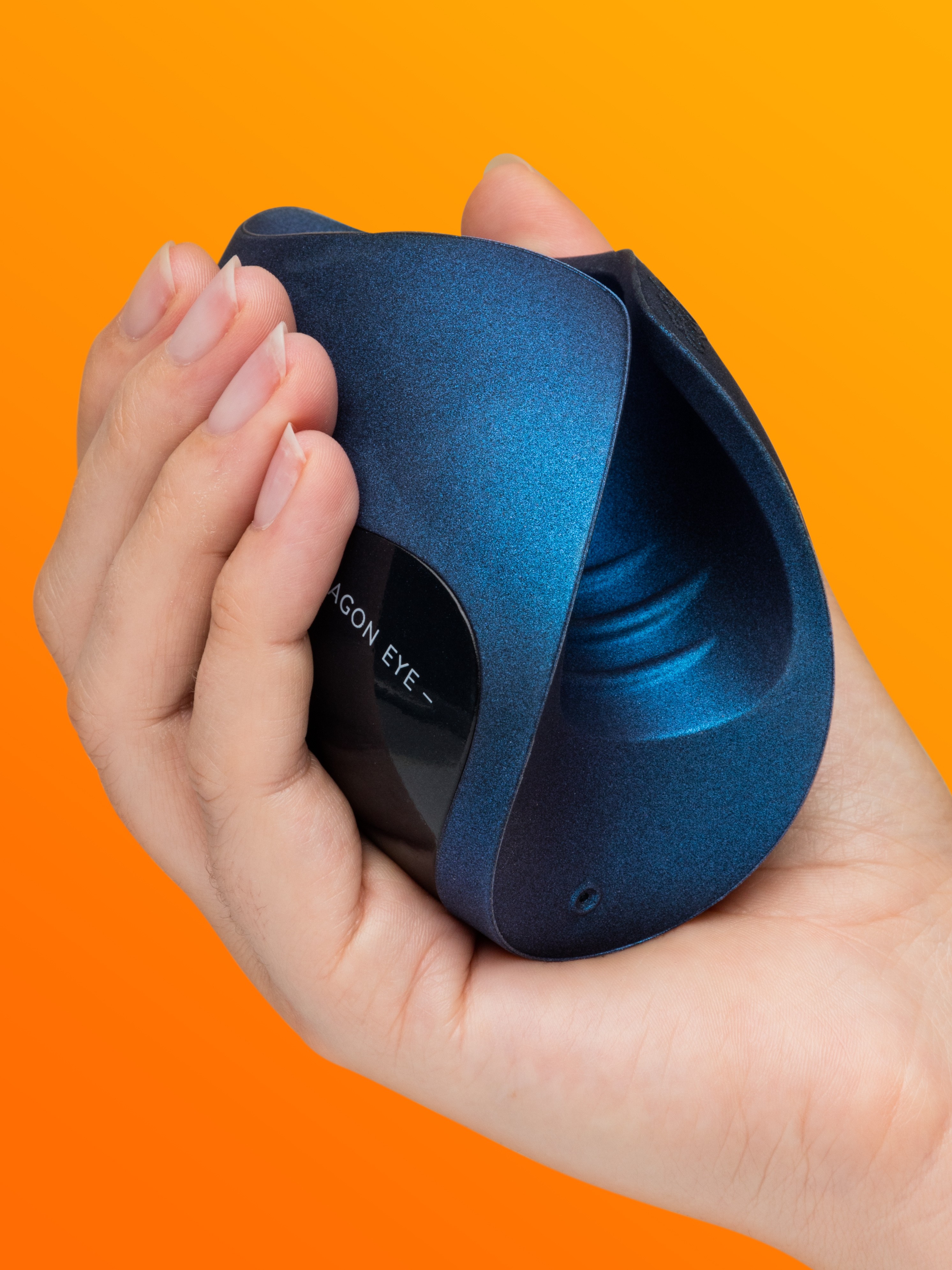 Hot Octopuss Pulse Dragon Eye Solo Essential Vibrating Male Masturbator , Blue, hi-res