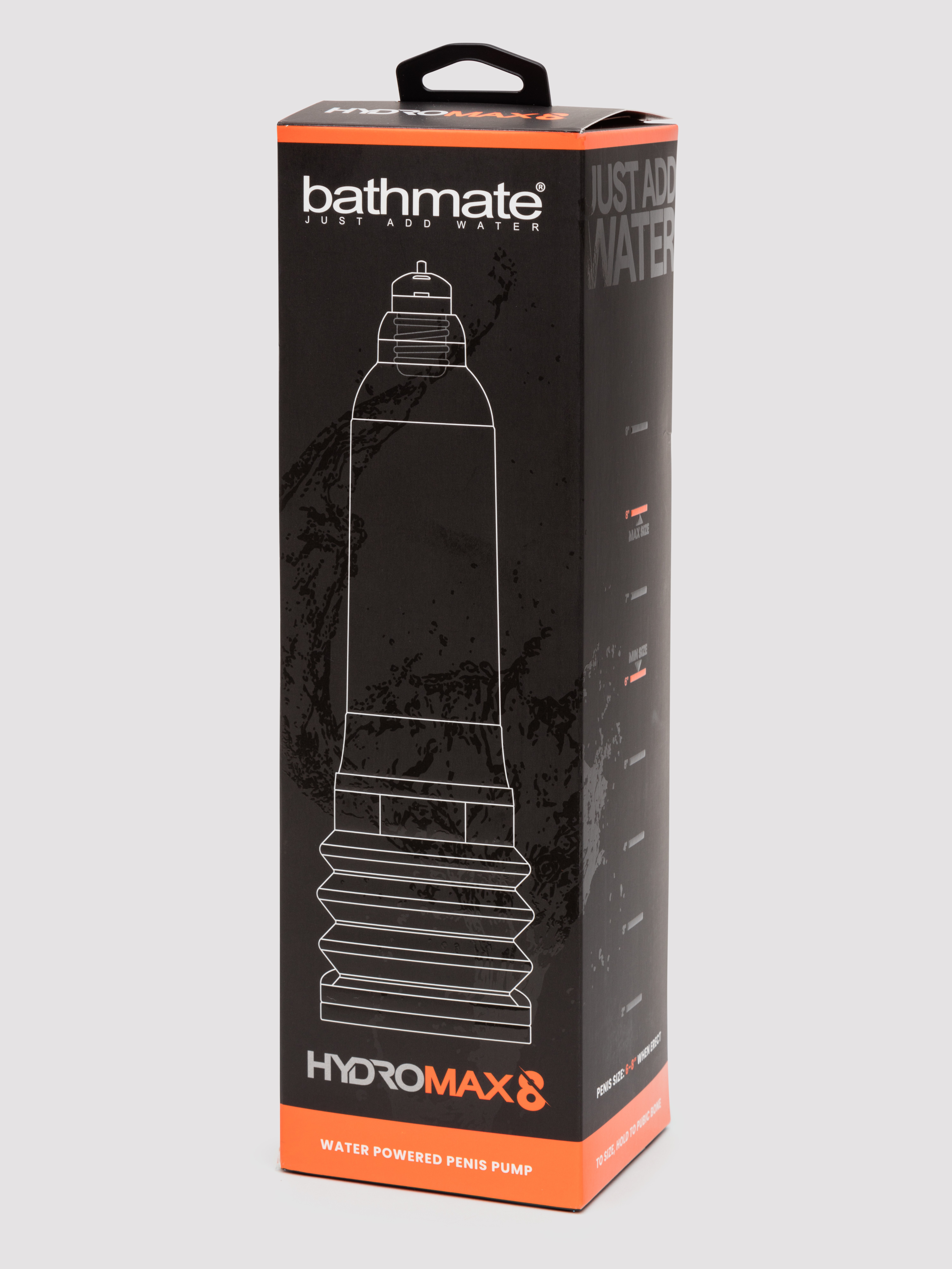 Bathmate HYDROMAX8 Penis Pump Clear 6-8 Inches, Clear, hi-res