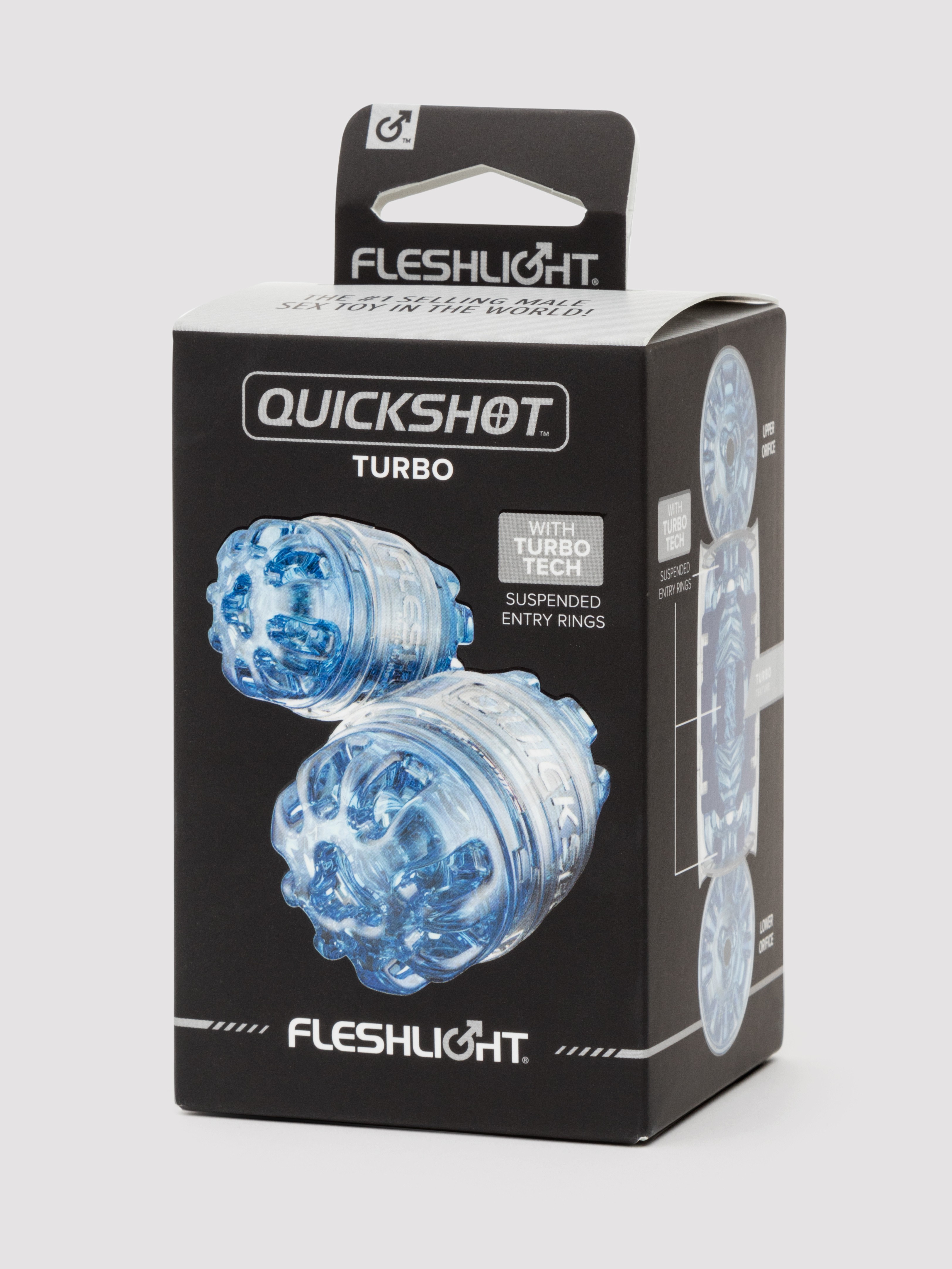 Fleshlight QUICKSHOT Turbo Blue Ice Compact Male Masturbator, Blue, hi-res