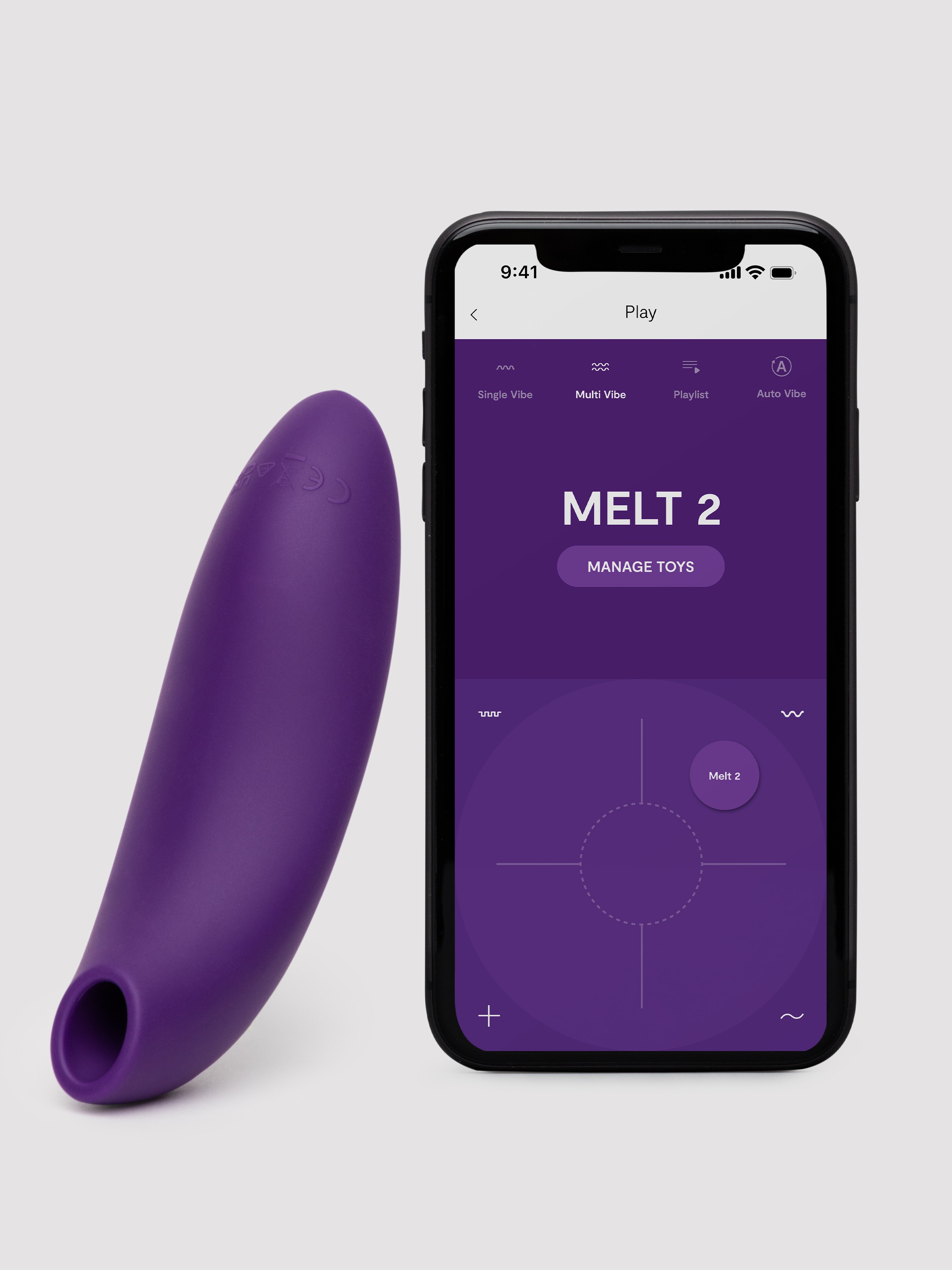 Image of We-Vibe Melt 2 App Controlled Rechargeable Clitoral Stimulator - Purple