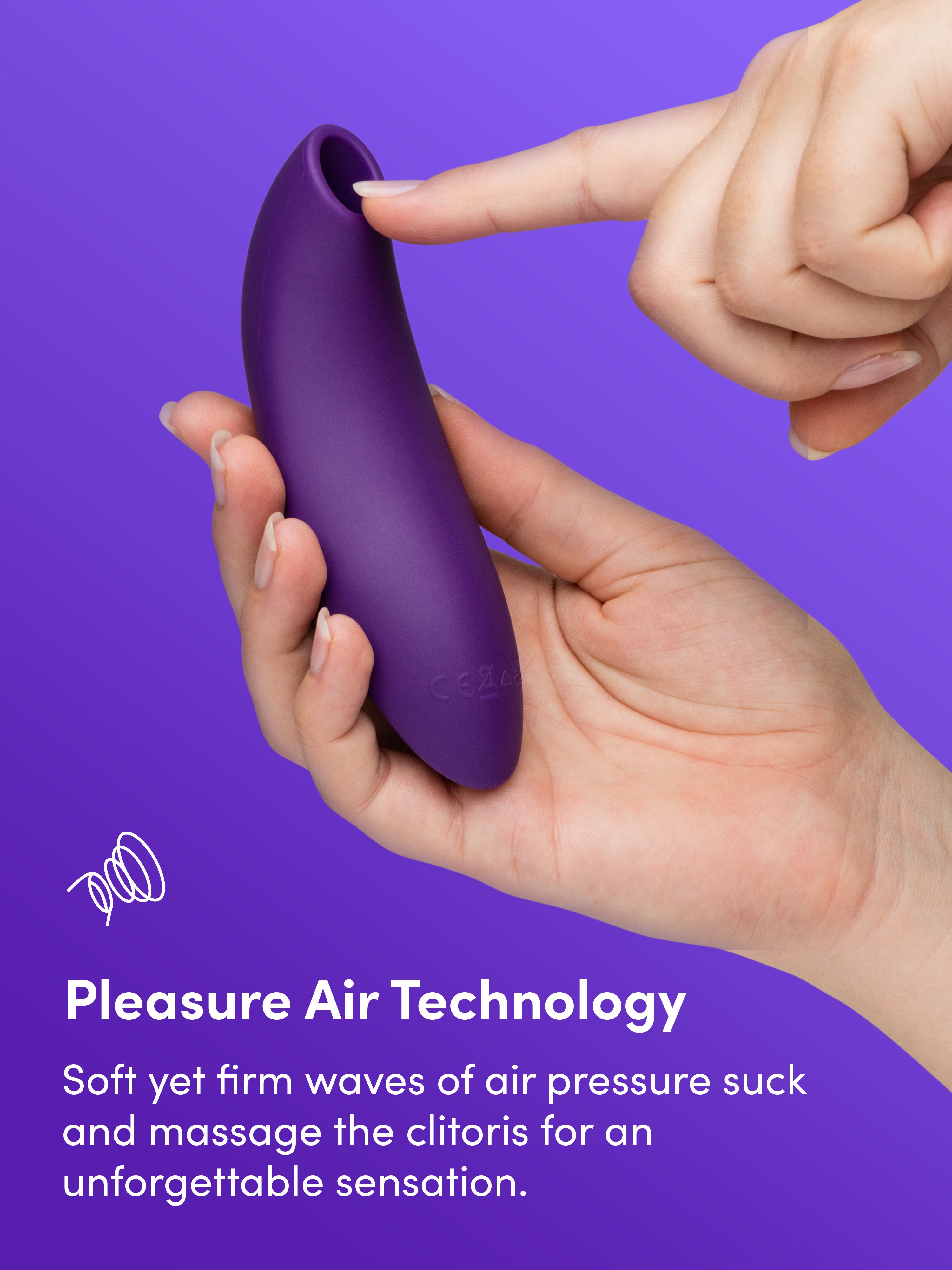 We-Vibe Melt 2 App Controlled Rechargeable Clitoral Stimulator, Purple, hi-res