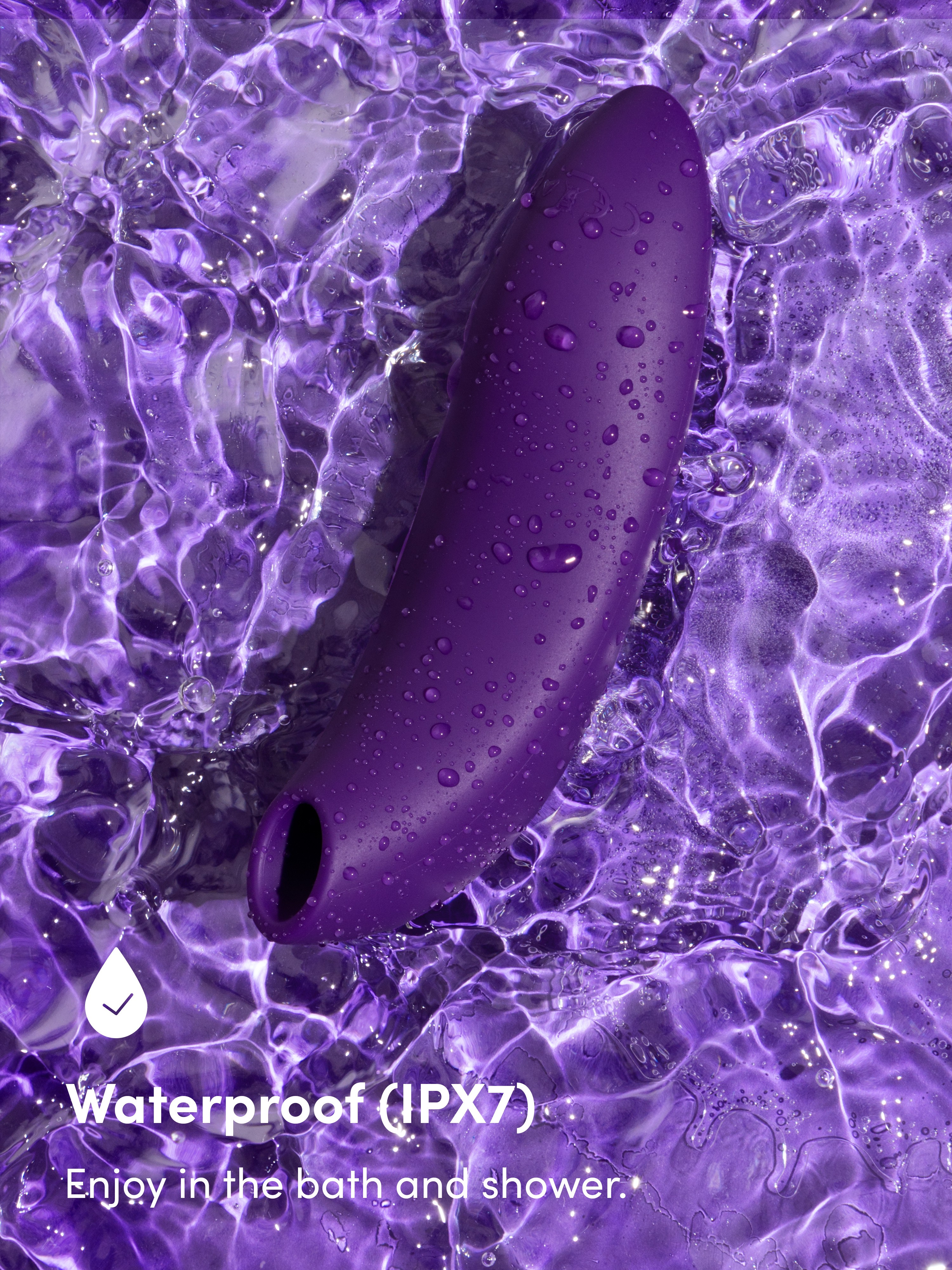 We-Vibe Melt 2 App Controlled Rechargeable Clitoral Stimulator, Purple, hi-res