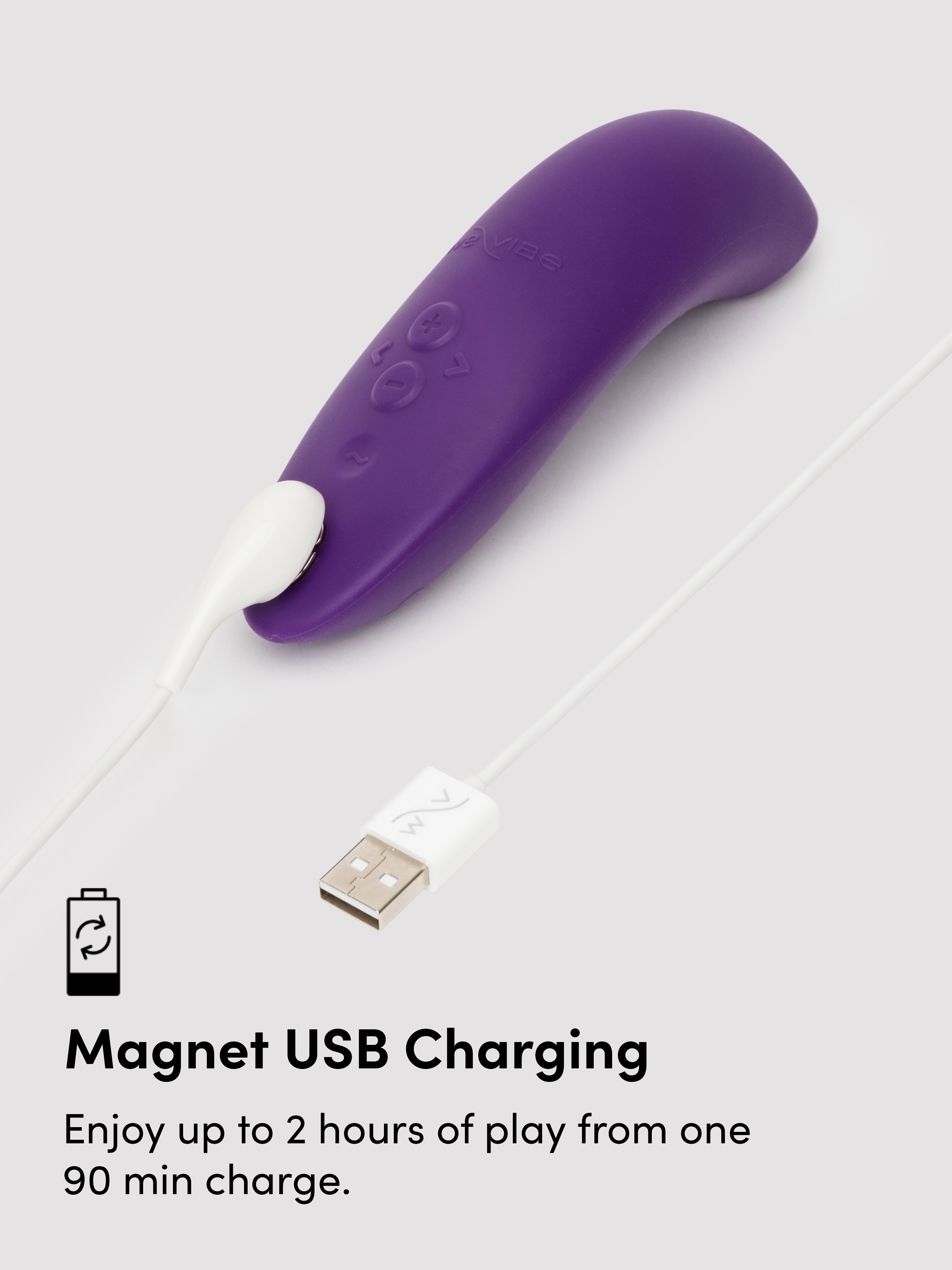 We-Vibe Melt 2 App Controlled Rechargeable Clitoral Stimulator, Purple, hi-res