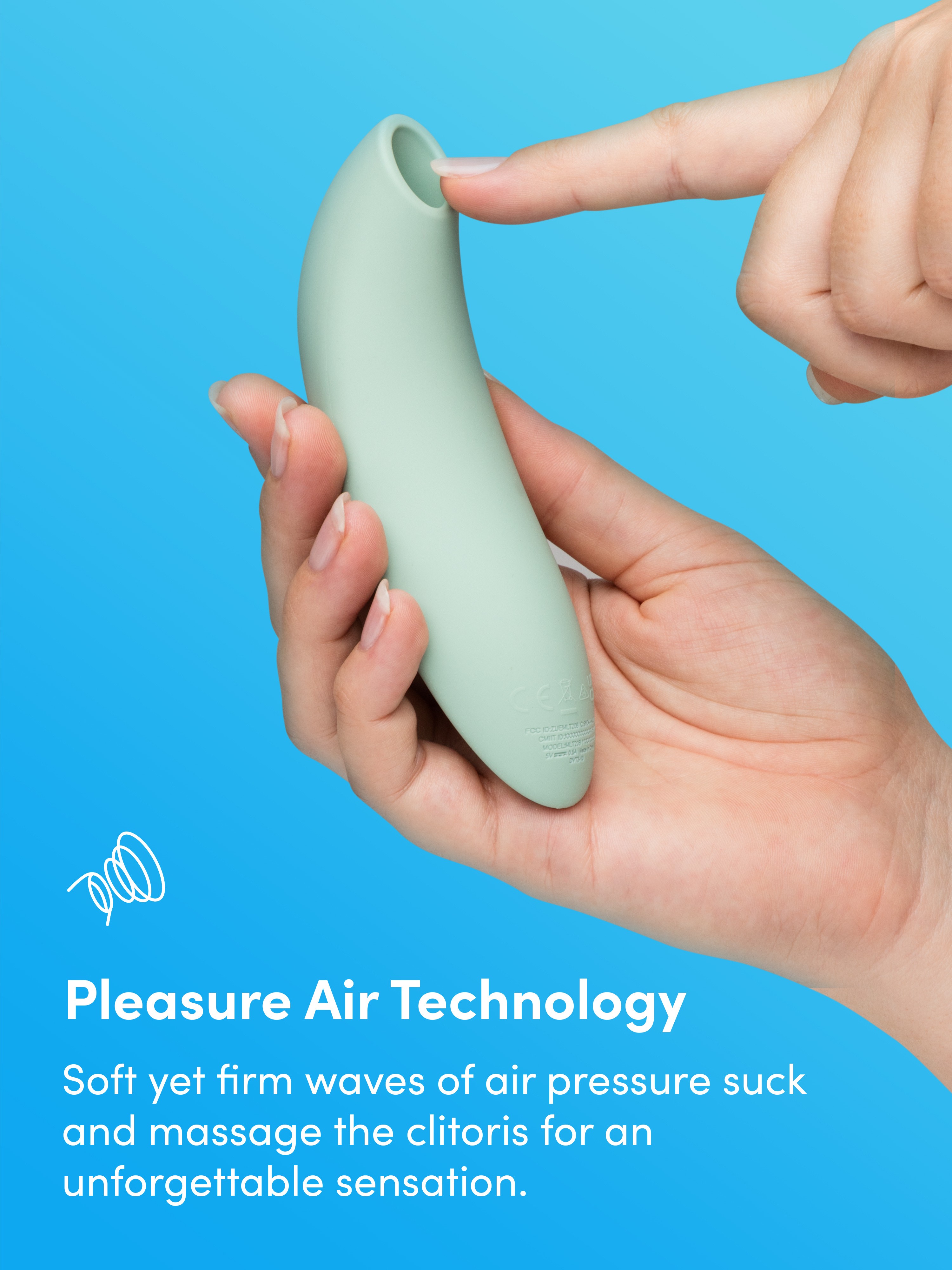 We-Vibe Melt 2 App Controlled Rechargeable Clitoral Stimulator, Green, hi-res