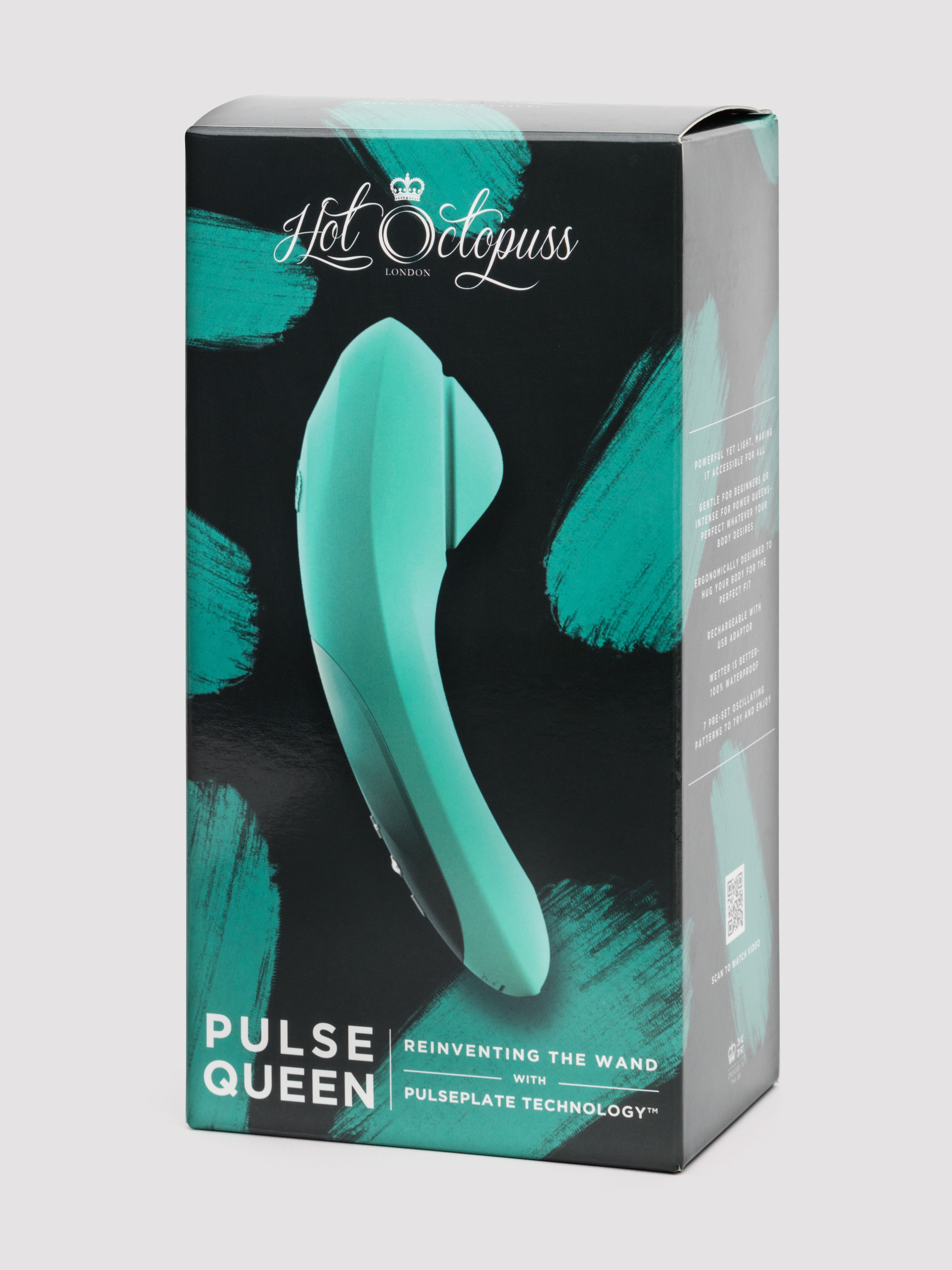 Hot Octopuss Pulse Queen Rechargeable Clitoral Wand Stimulator, Green, hi-res