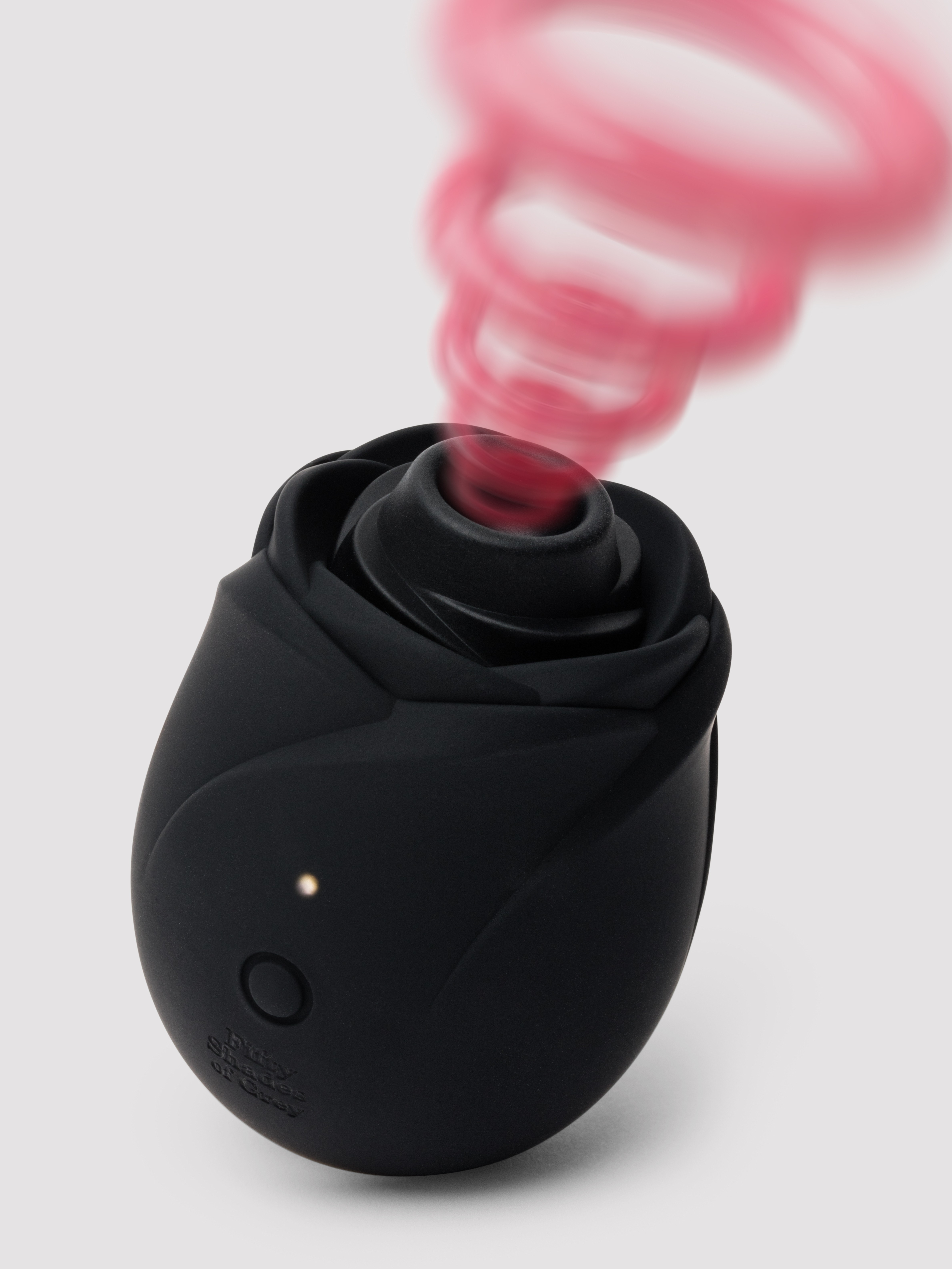Fifty Shades of Grey Black Rose Silicone Clitoral Suction Stimulator 2.0, Black, hi-res