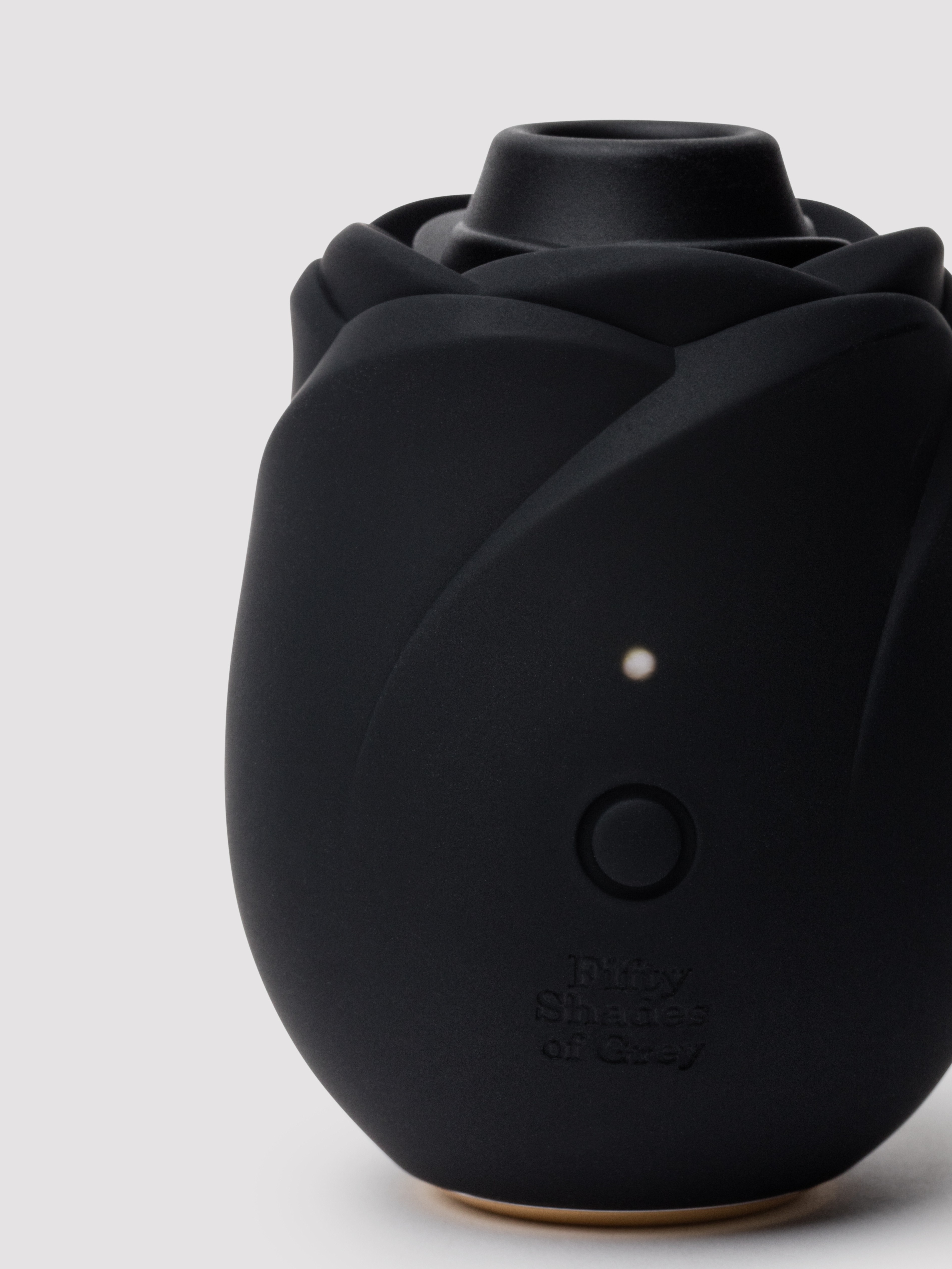 Fifty Shades of Grey Black Rose Silicone Clitoral Suction Stimulator 2.0, Black, hi-res