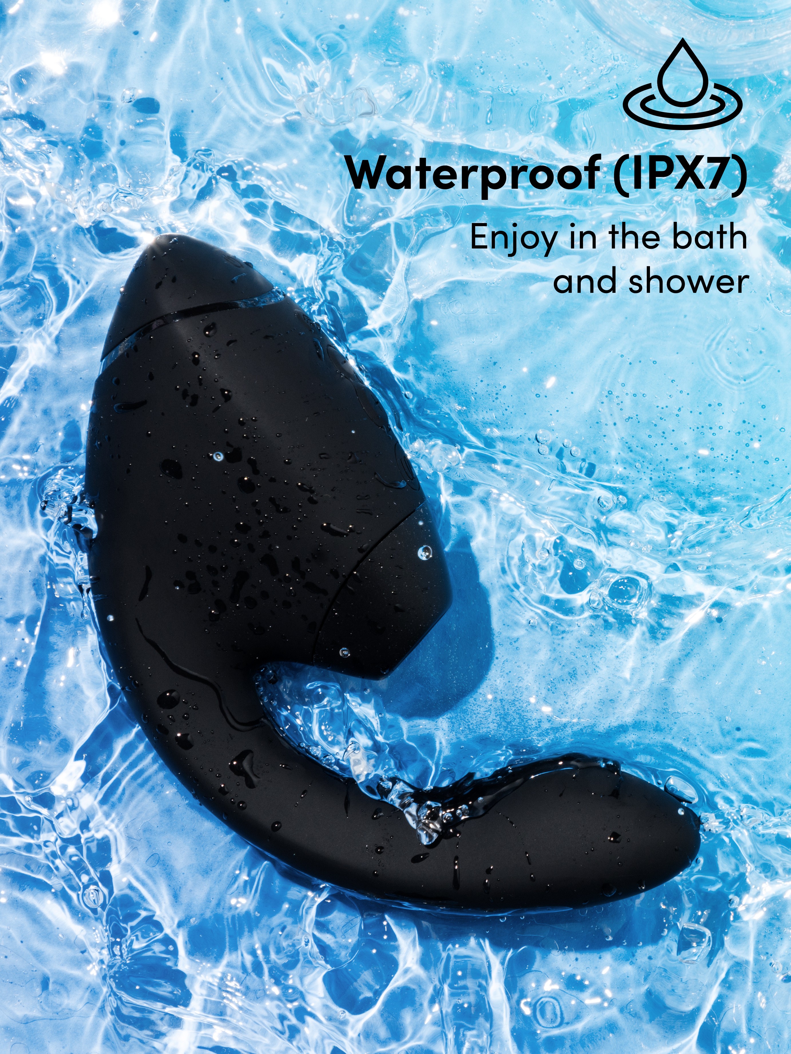 Womanizer Next Duo 3D Black G-Spot and Clitoral Suction Stimulator, Black, hi-res