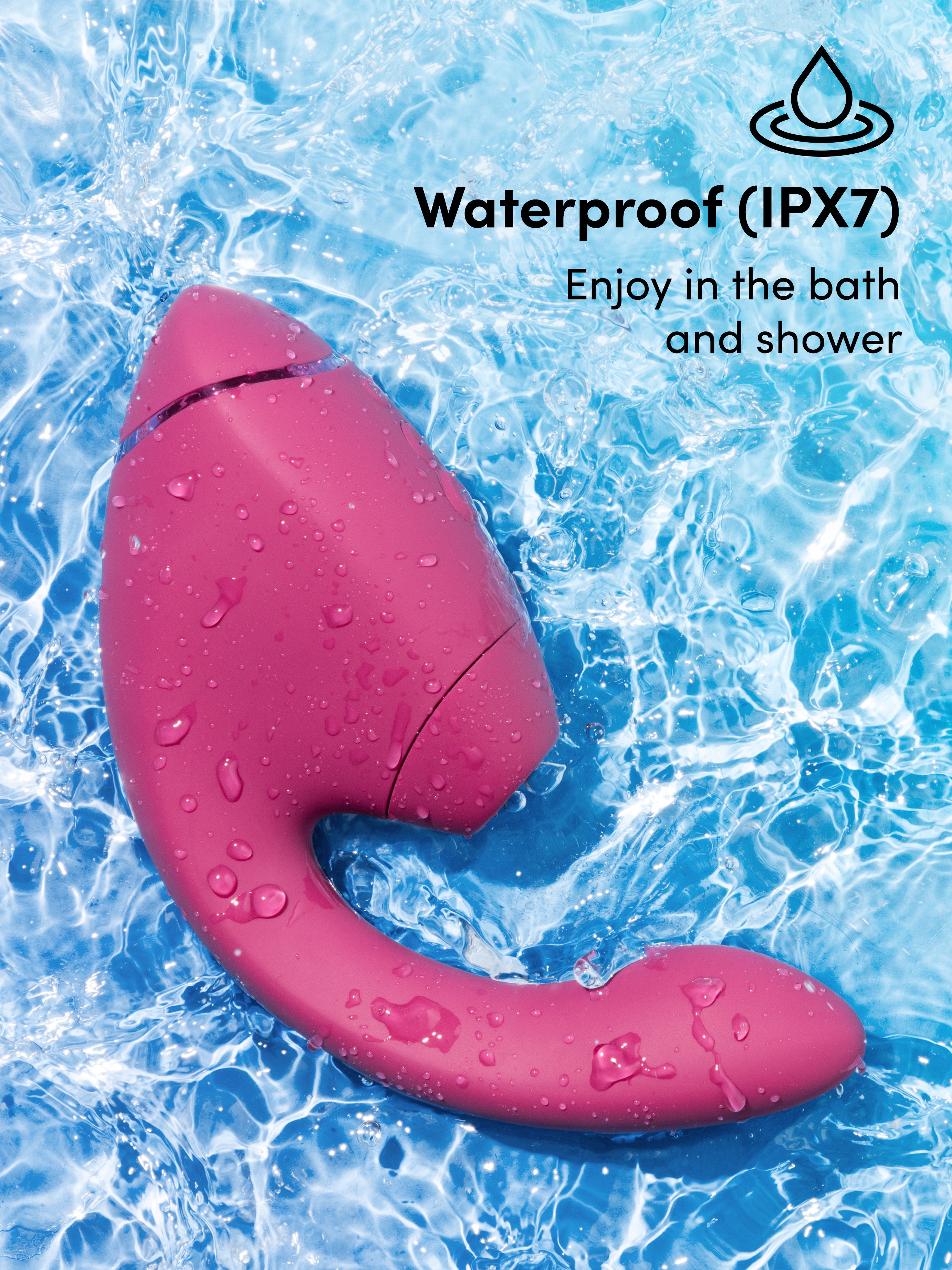 Womanizer Next Duo 3D Pink G-Spot and Clitoral Suction Stimulator, Pink, hi-res