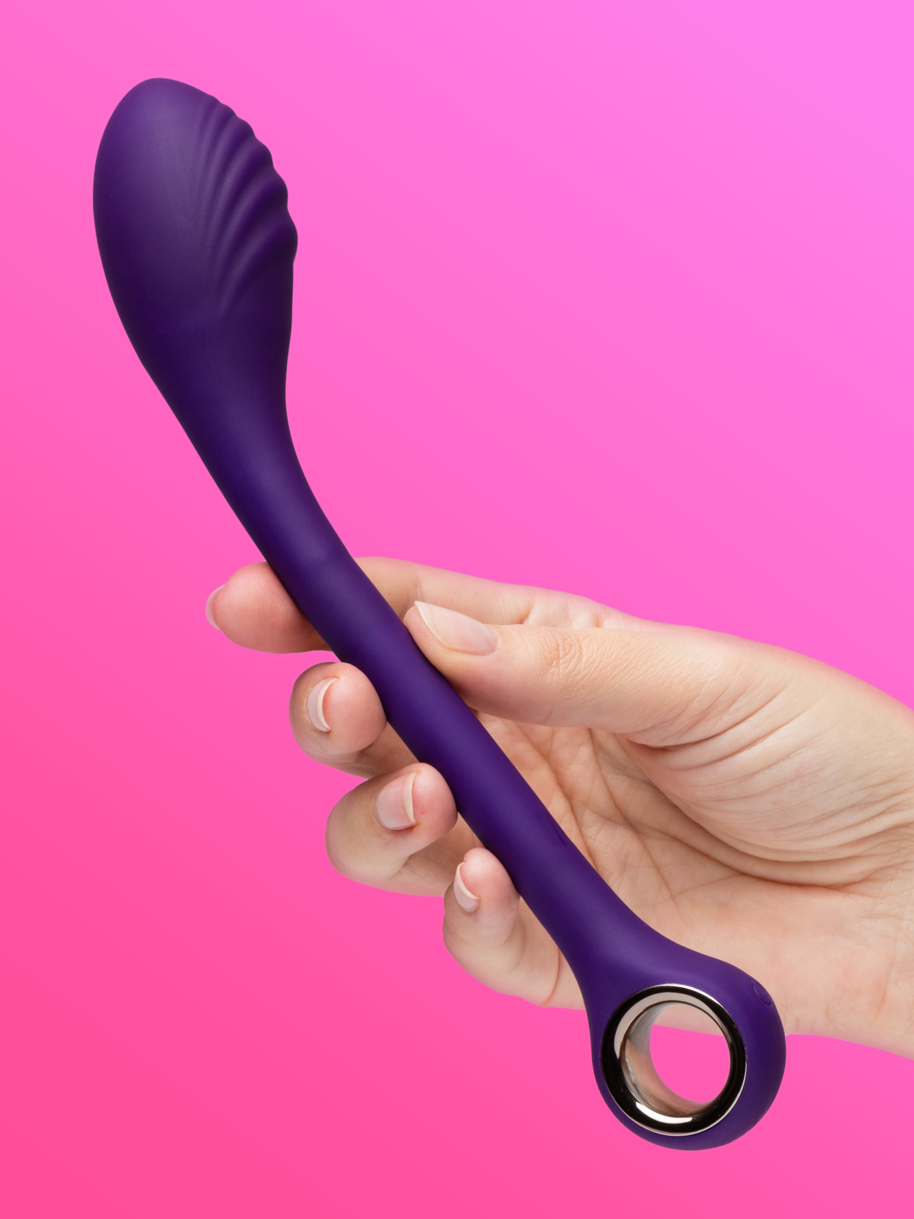 Playboy Spot On Flexible Rechargeable G-Spot Vibrator, Purple, hi-res