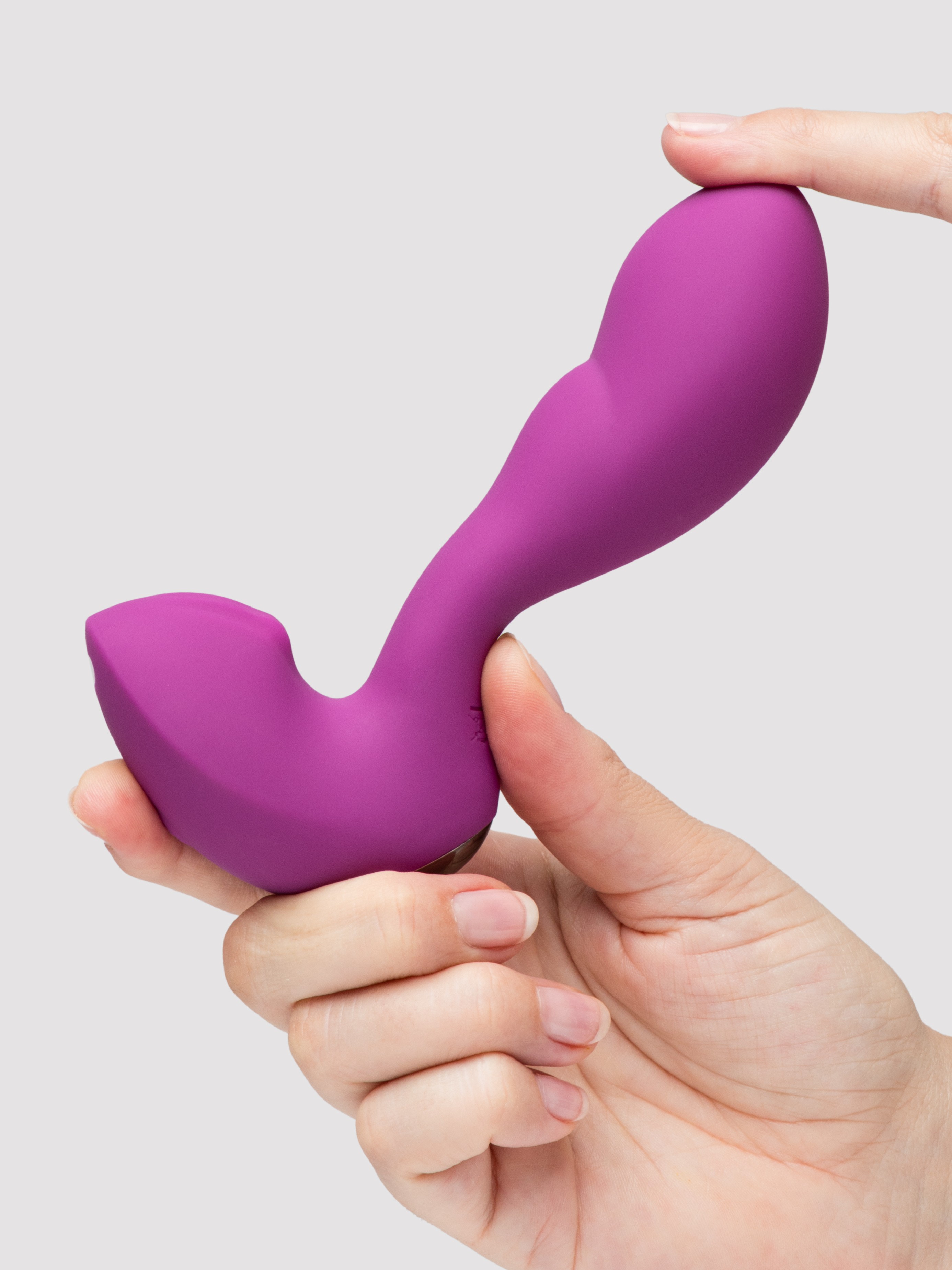 Playboy Arch Dual G-Spot Rechargeable Vibrator, Purple, hi-res
