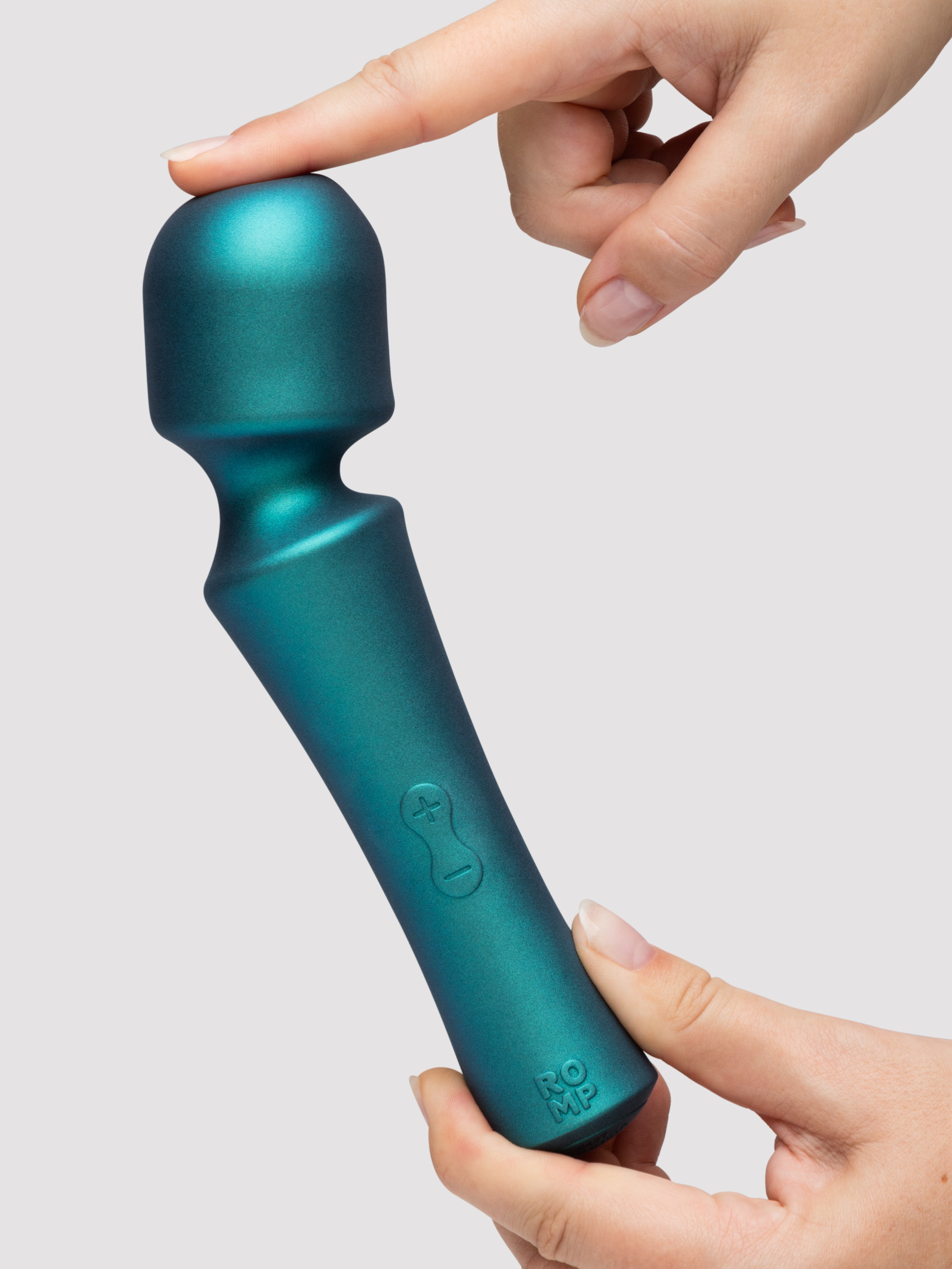 ROMP Presto Rechargeable Silicone Mini Wand Massager, Blue, hi-res